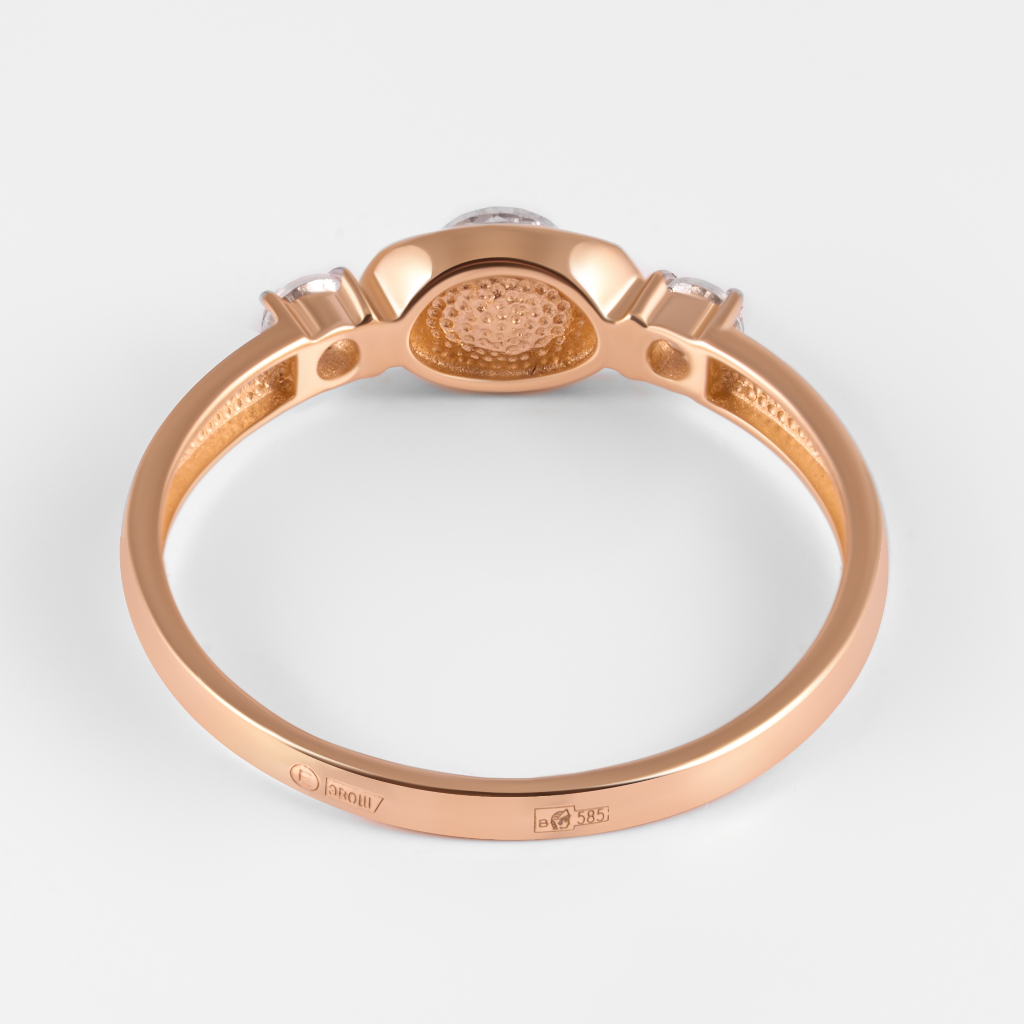 Золотое кольцо Efremof из красного золота 585 пробы ЮПК13218293