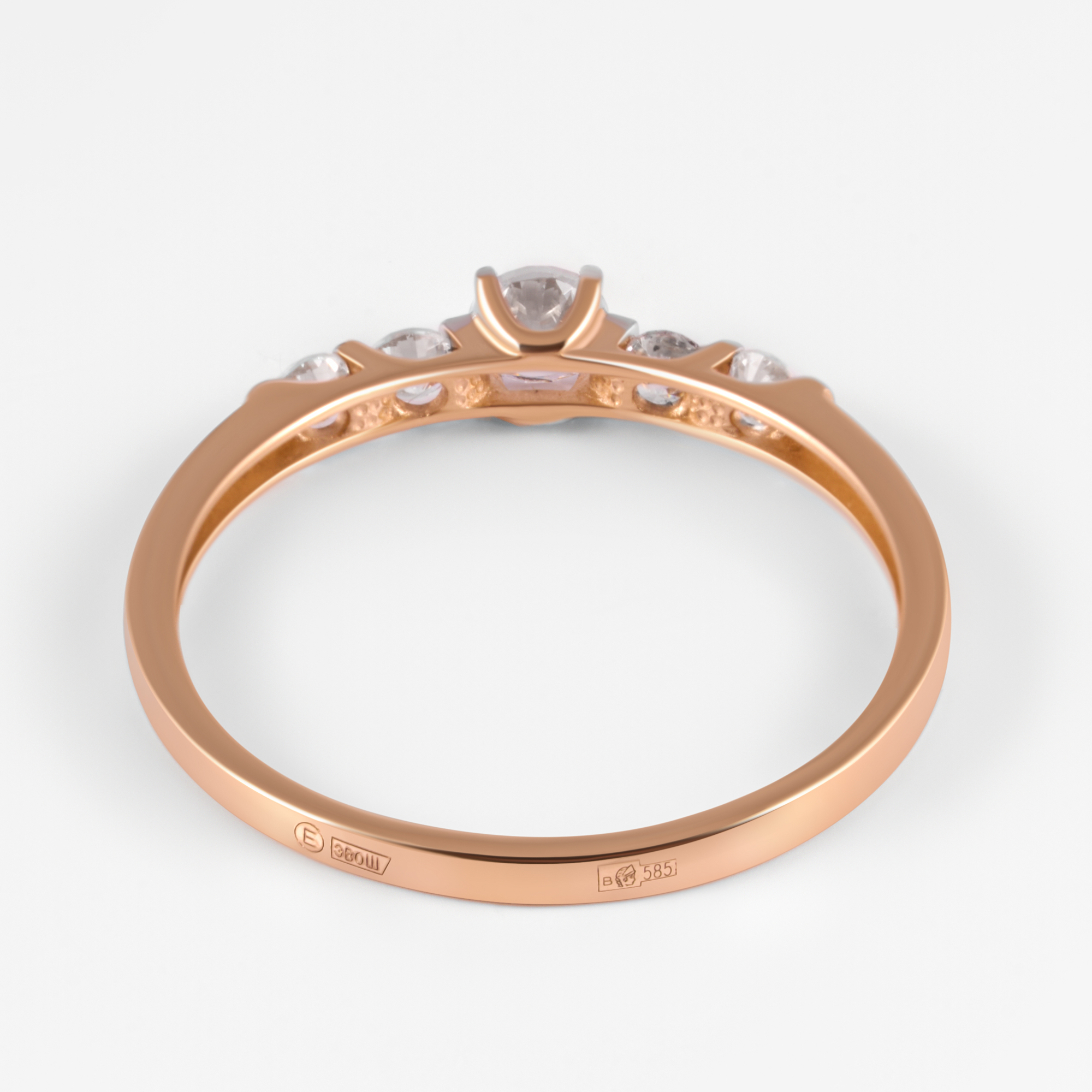 Золотое кольцо Efremof из красного золота 585 пробы ЮПК13218270