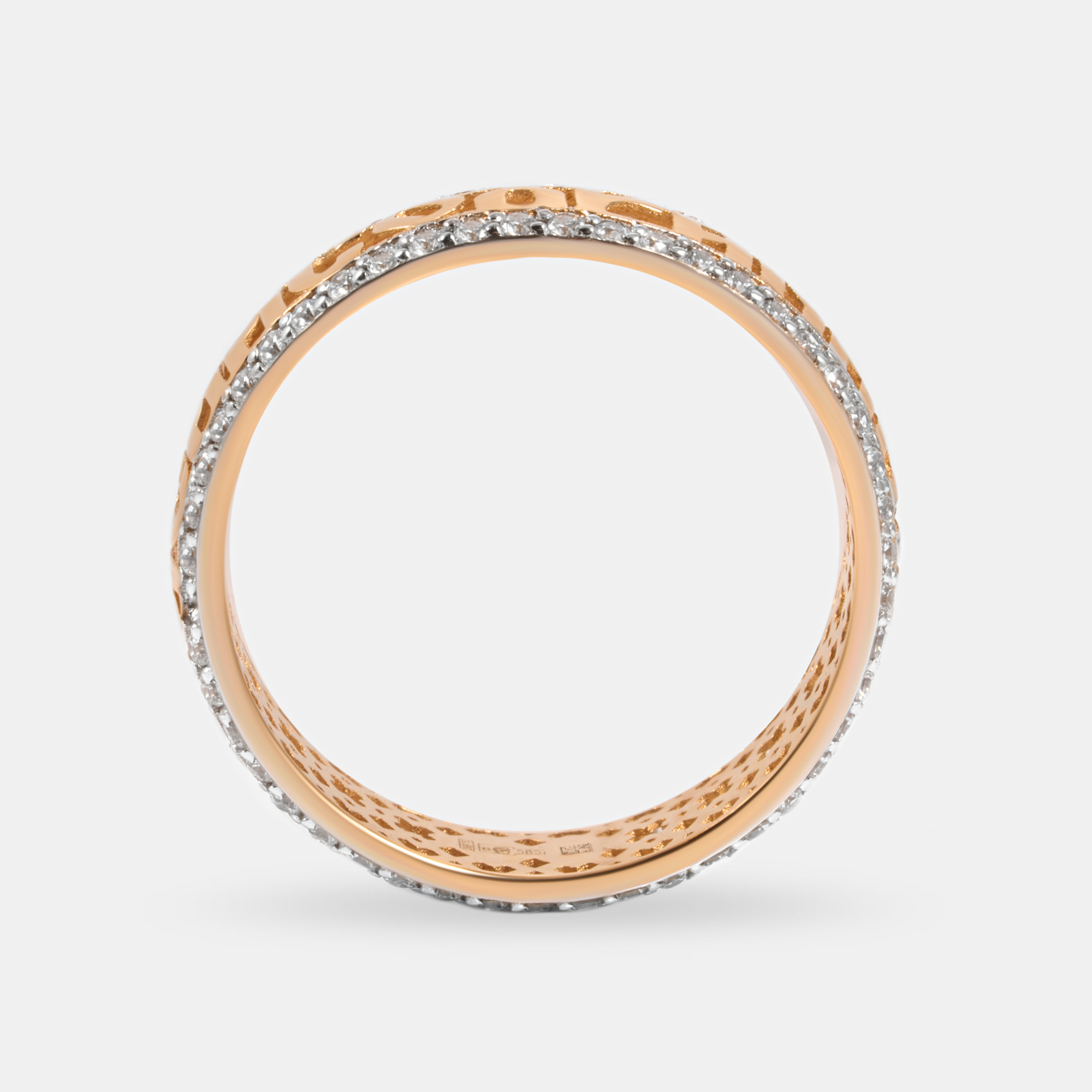 Золотое кольцо обручальное Алекси из красного золота 585 пробы А3012082