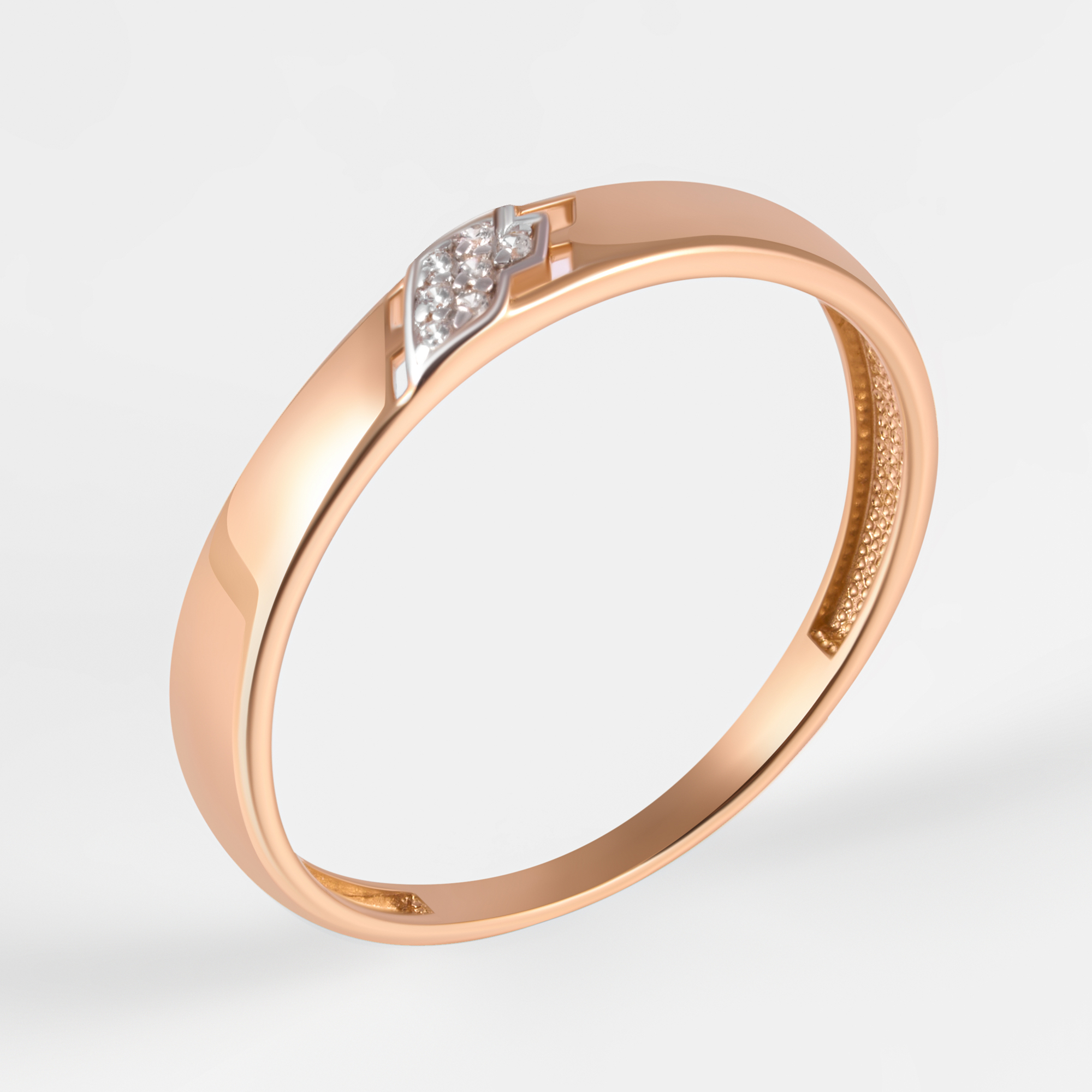 Золотое кольцо Efremof из красного золота 585 пробы ЮПК13218063