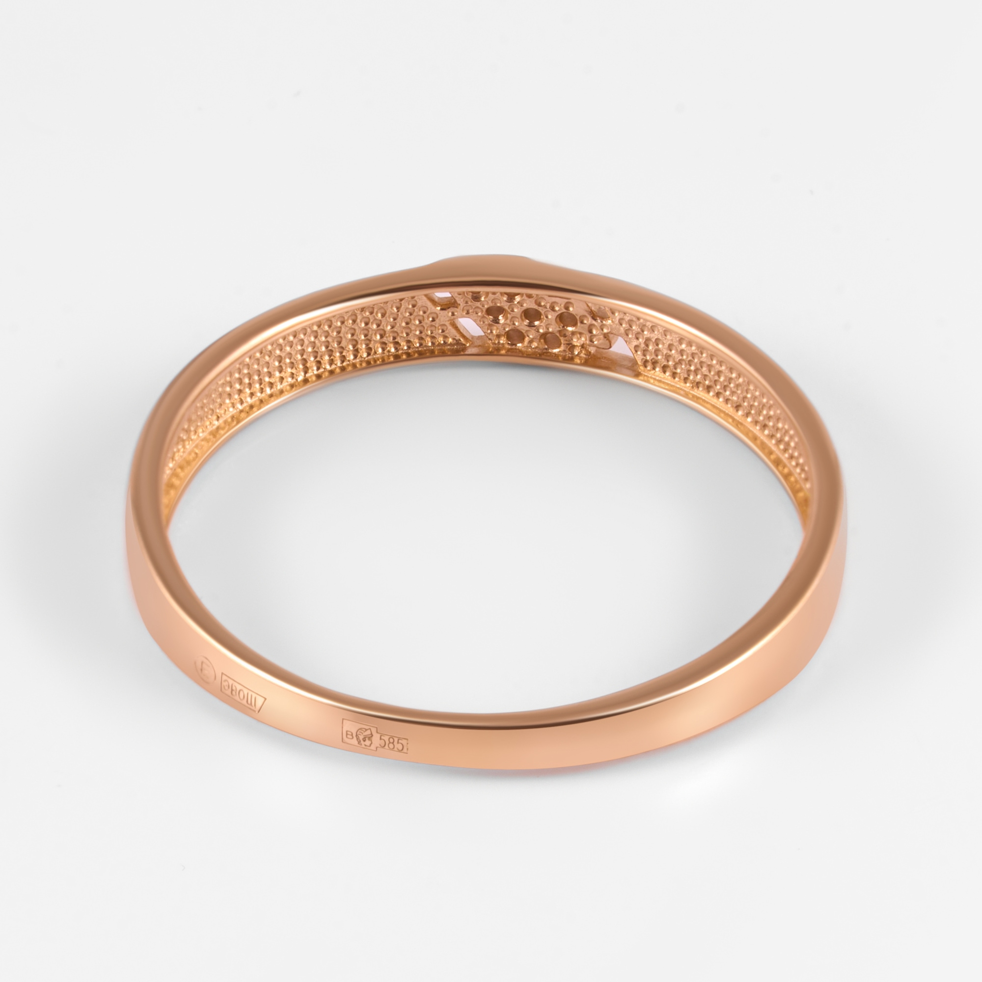 Золотое кольцо Efremof из красного золота 585 пробы ЮПК13218063