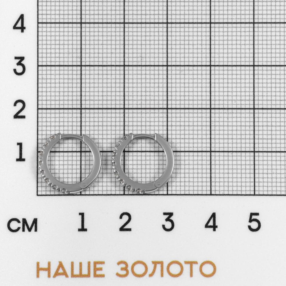 Серебряные серьги конго Альтеза А9С20233