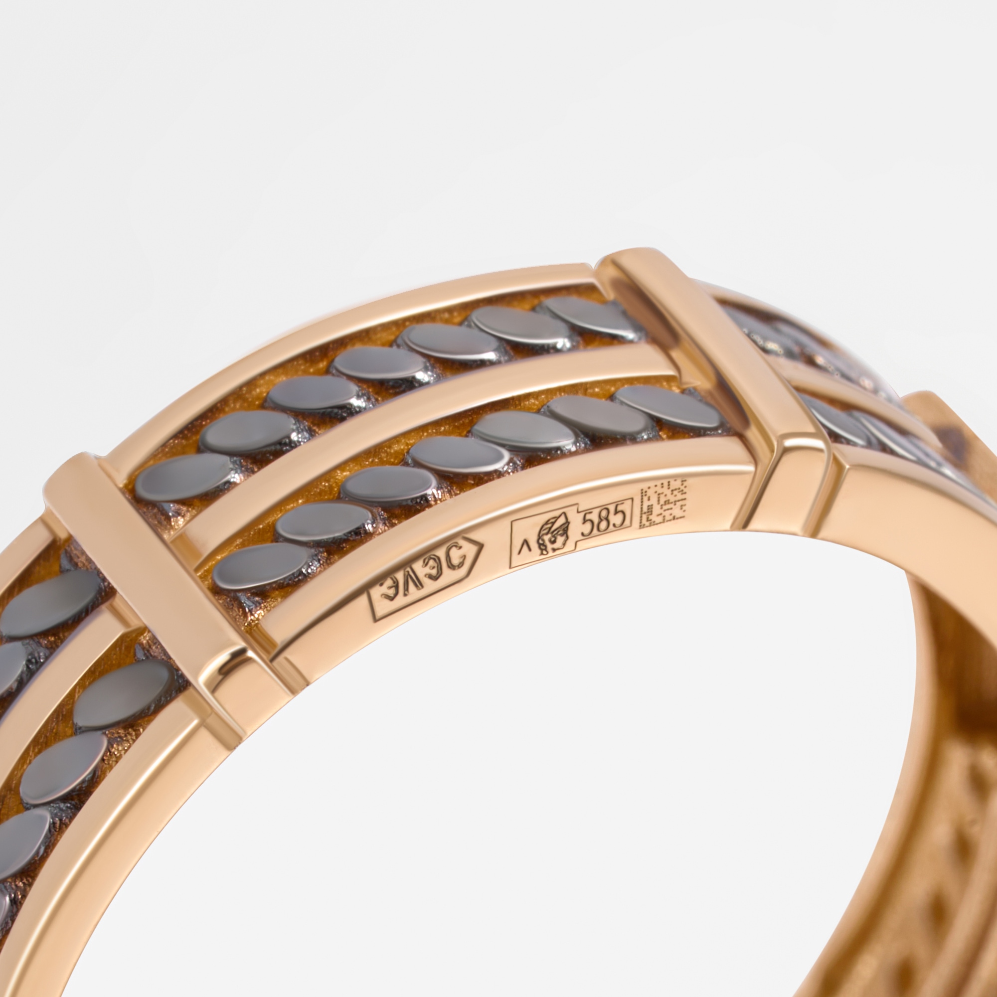 Золотое кольцо мужское Санис из красного золота 585 пробы СН08-500181