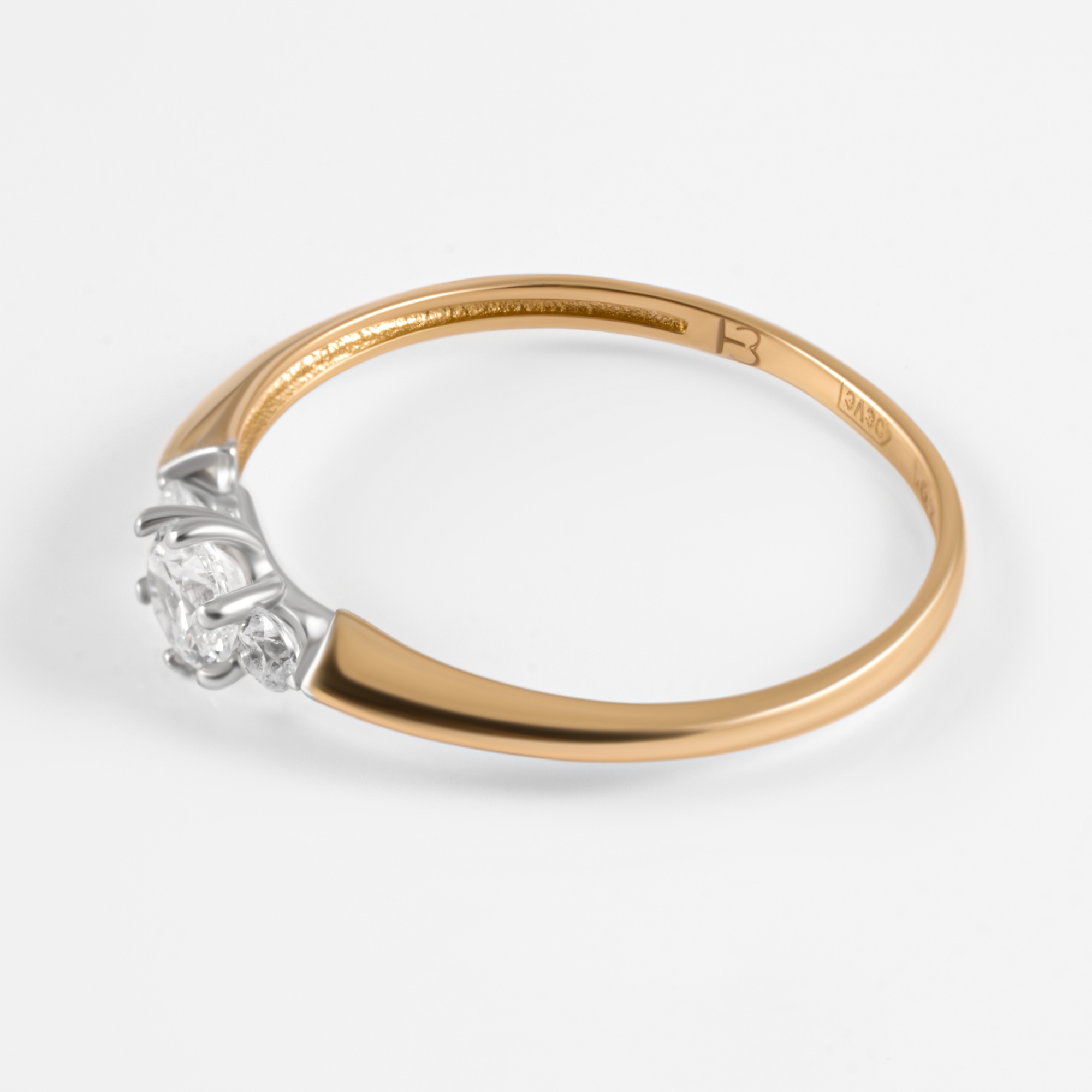Золотое кольцо Санис из красного золота 585 пробы СН01-116686