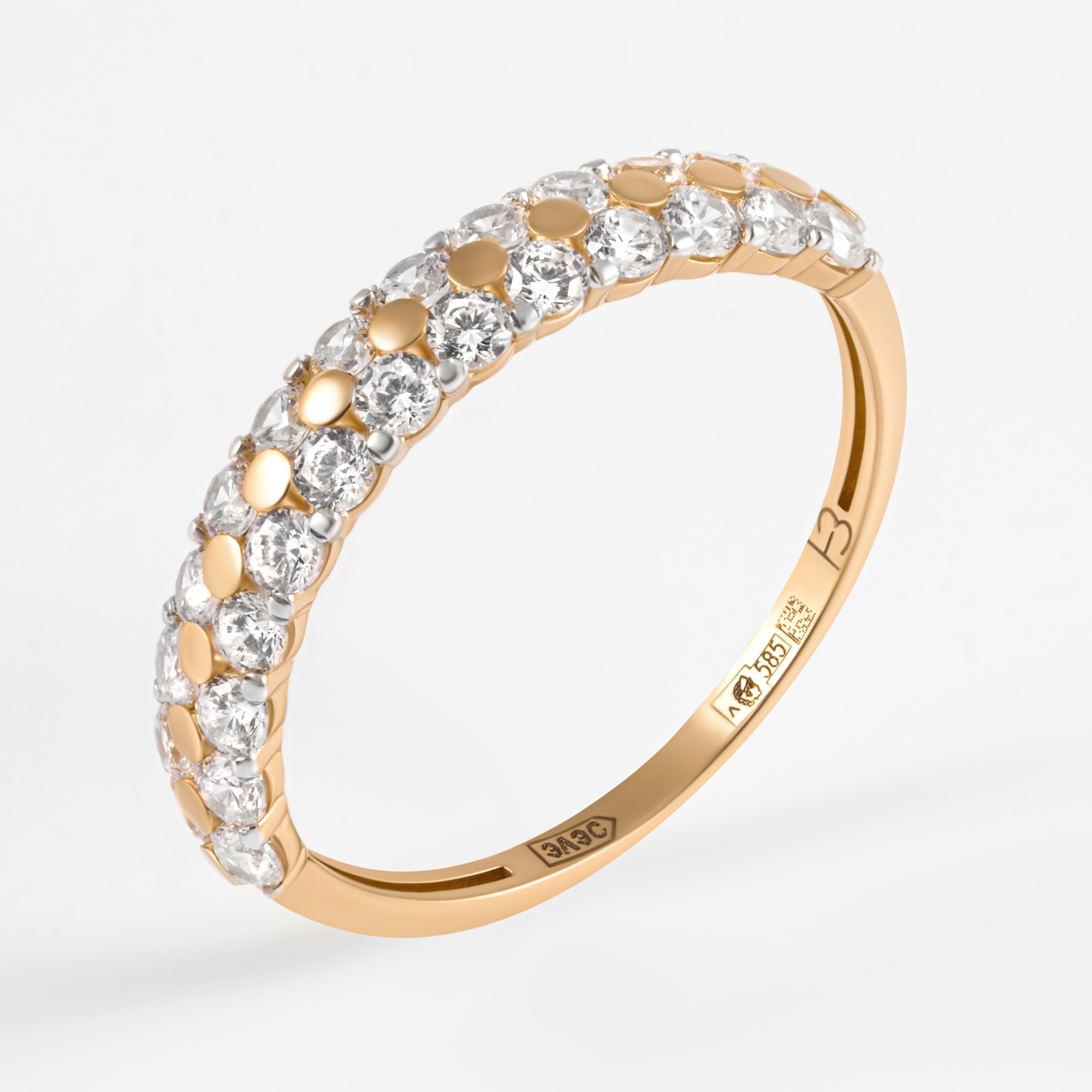 Золотое кольцо Санис из красного золота 585 пробы СН01-118252