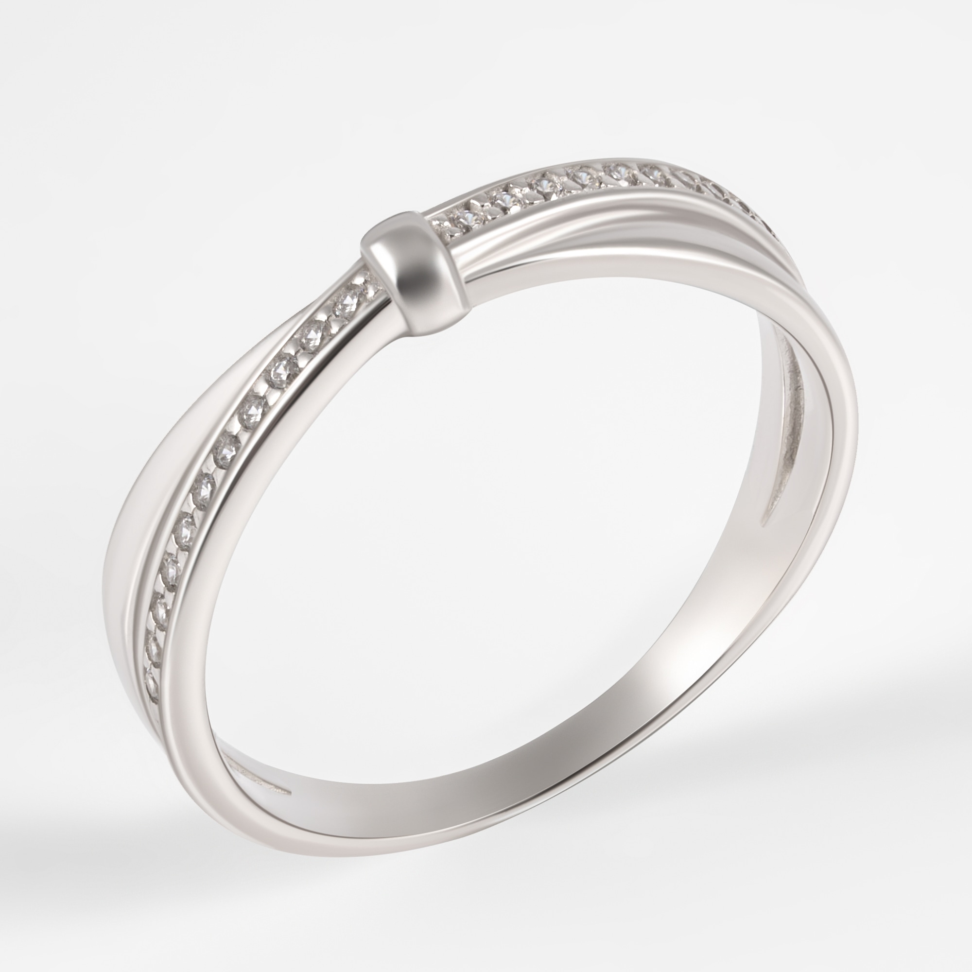 Серебряное кольцо Инталия  со вставками (фианит) ИТ103417-301-0019, размеры от 16 до 20