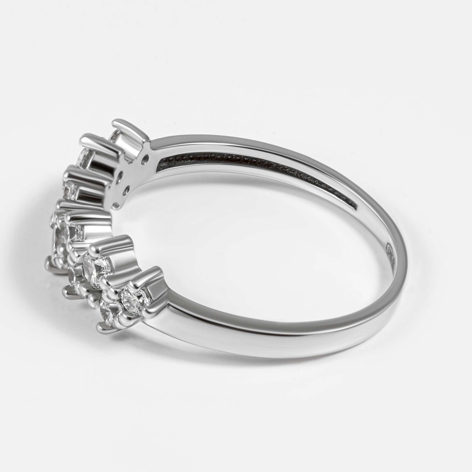 Серебряное кольцо Вознесенский  со вставками (фианит) 6В10-0547, размеры от 15 до 21
