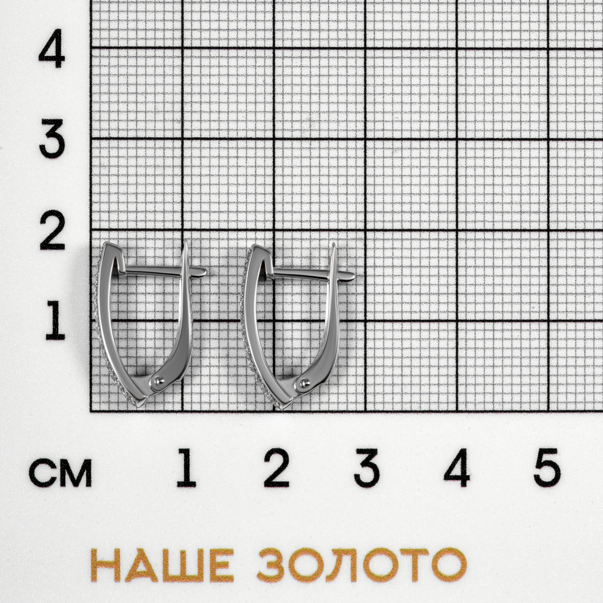Серебряные серьги Вознесенский  со вставками (фианит) 6В11-0719