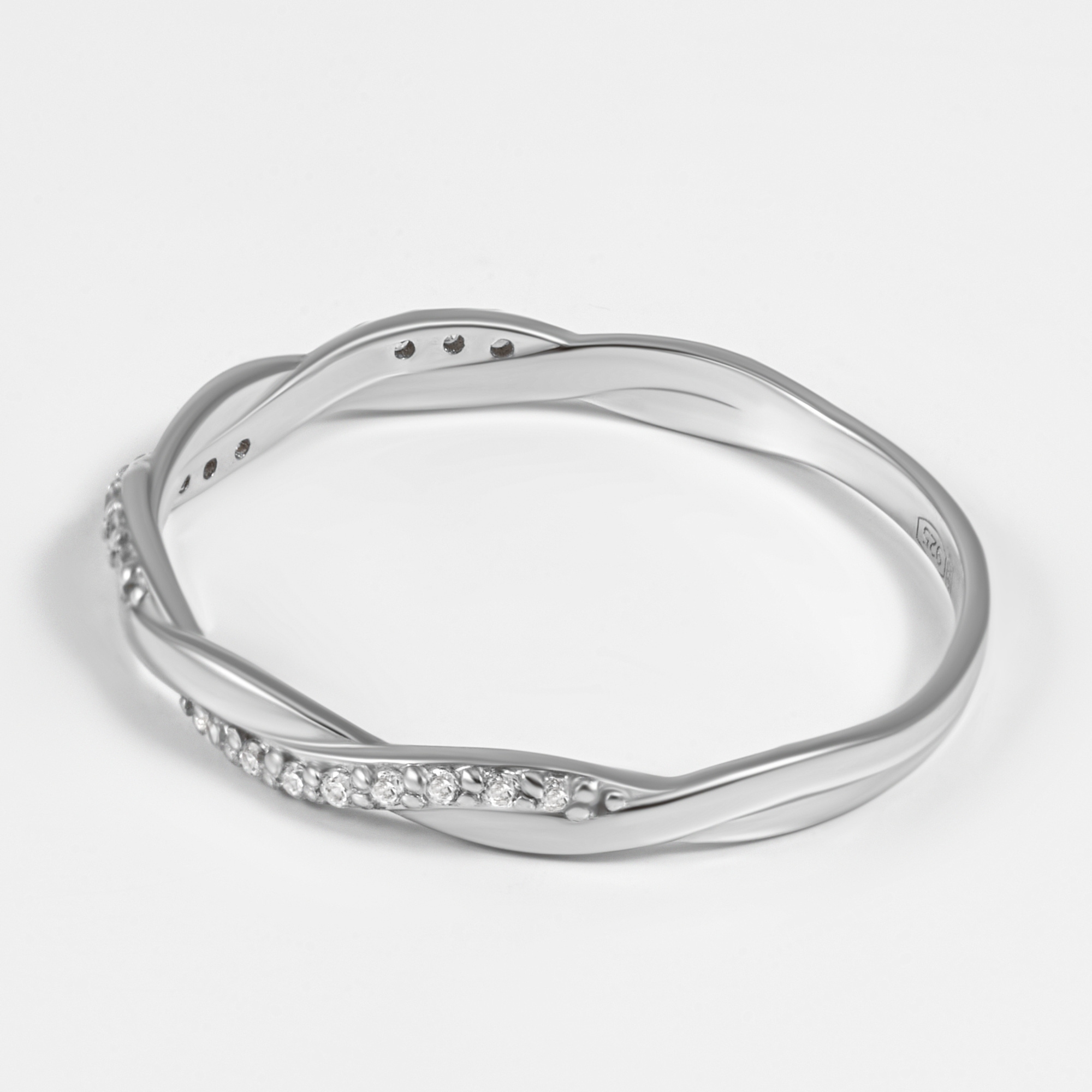 Серебряное кольцо Вознесенский  со вставками (фианит) 6В10-0011, размеры от 15 до 21