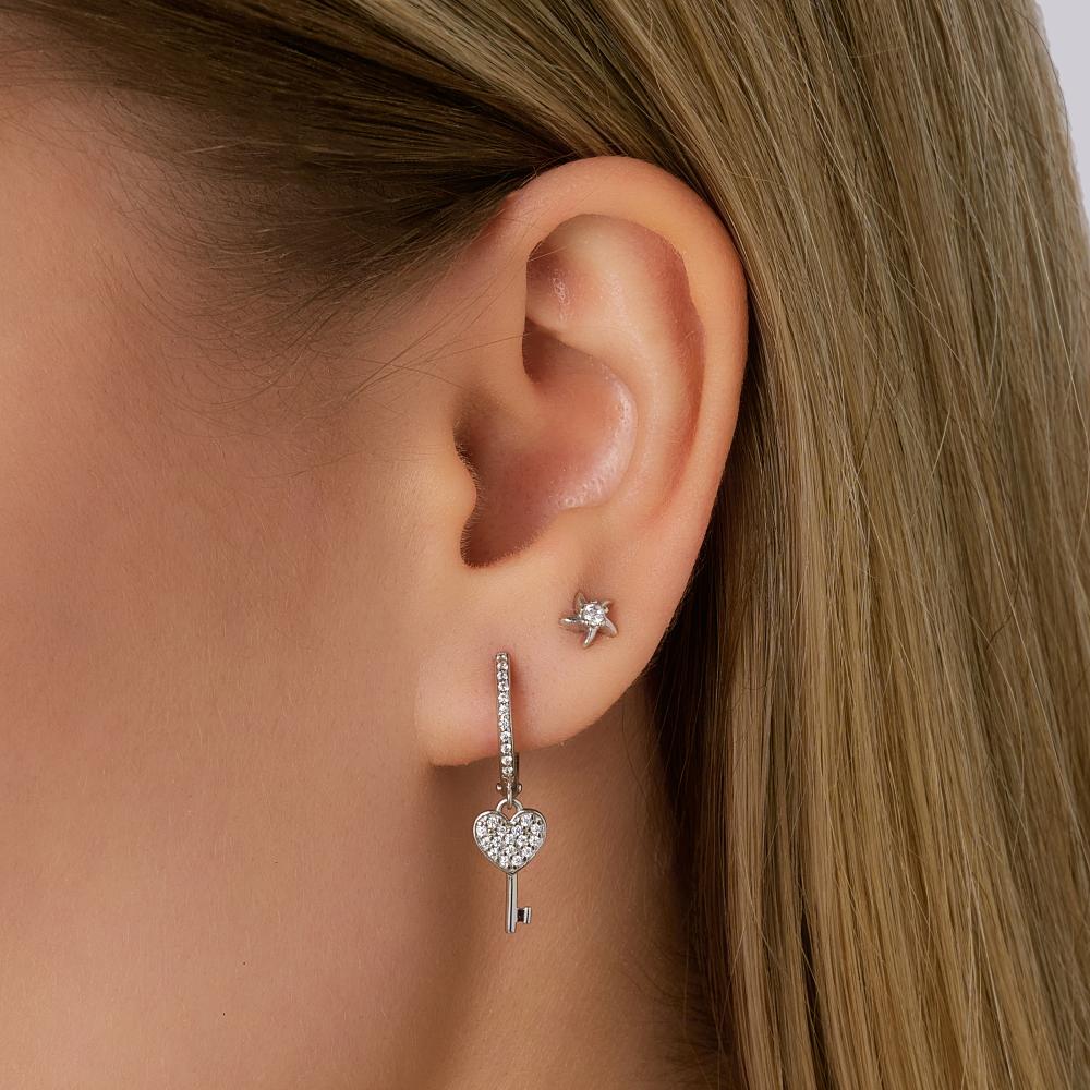 Серебряные серьги подвесные Вознесенский 6В11-1028