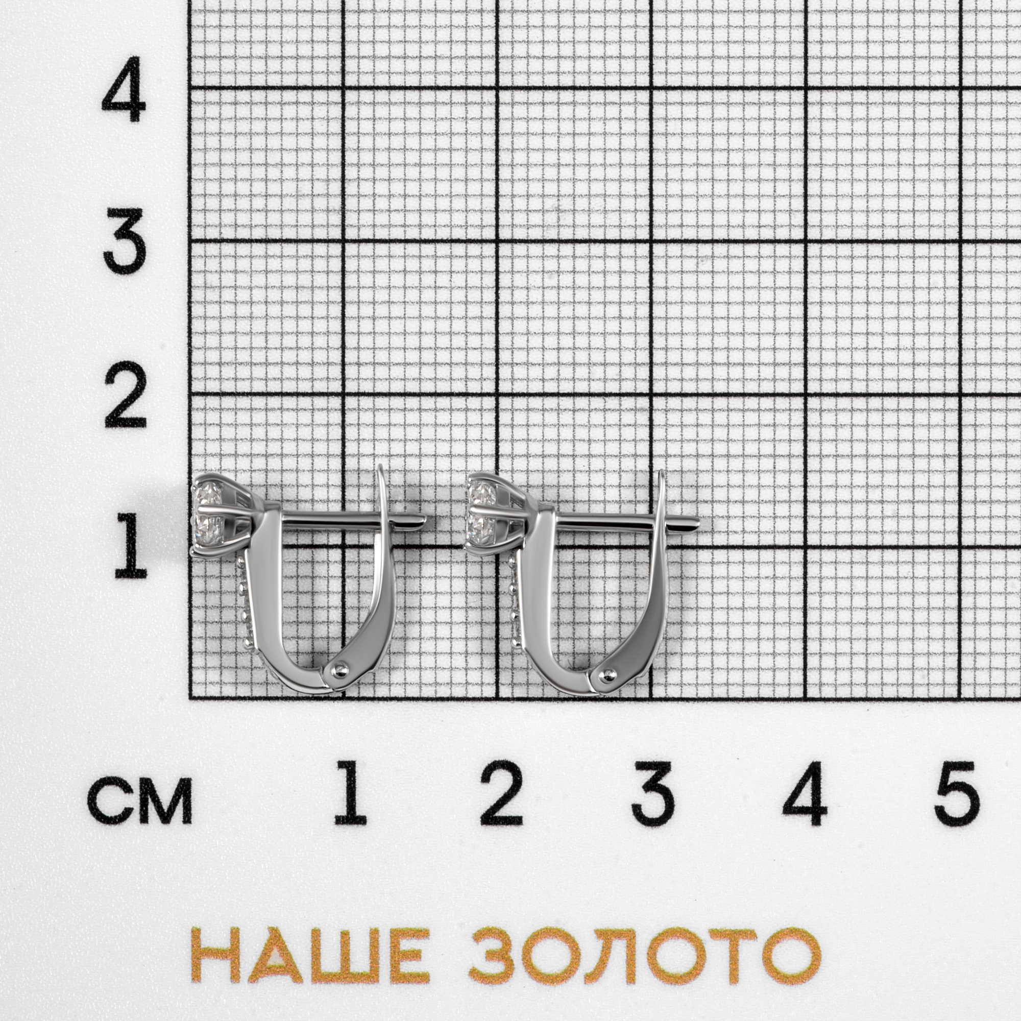 Серебряные серьги Вознесенский  со вставками (фианит) 6В11-0009