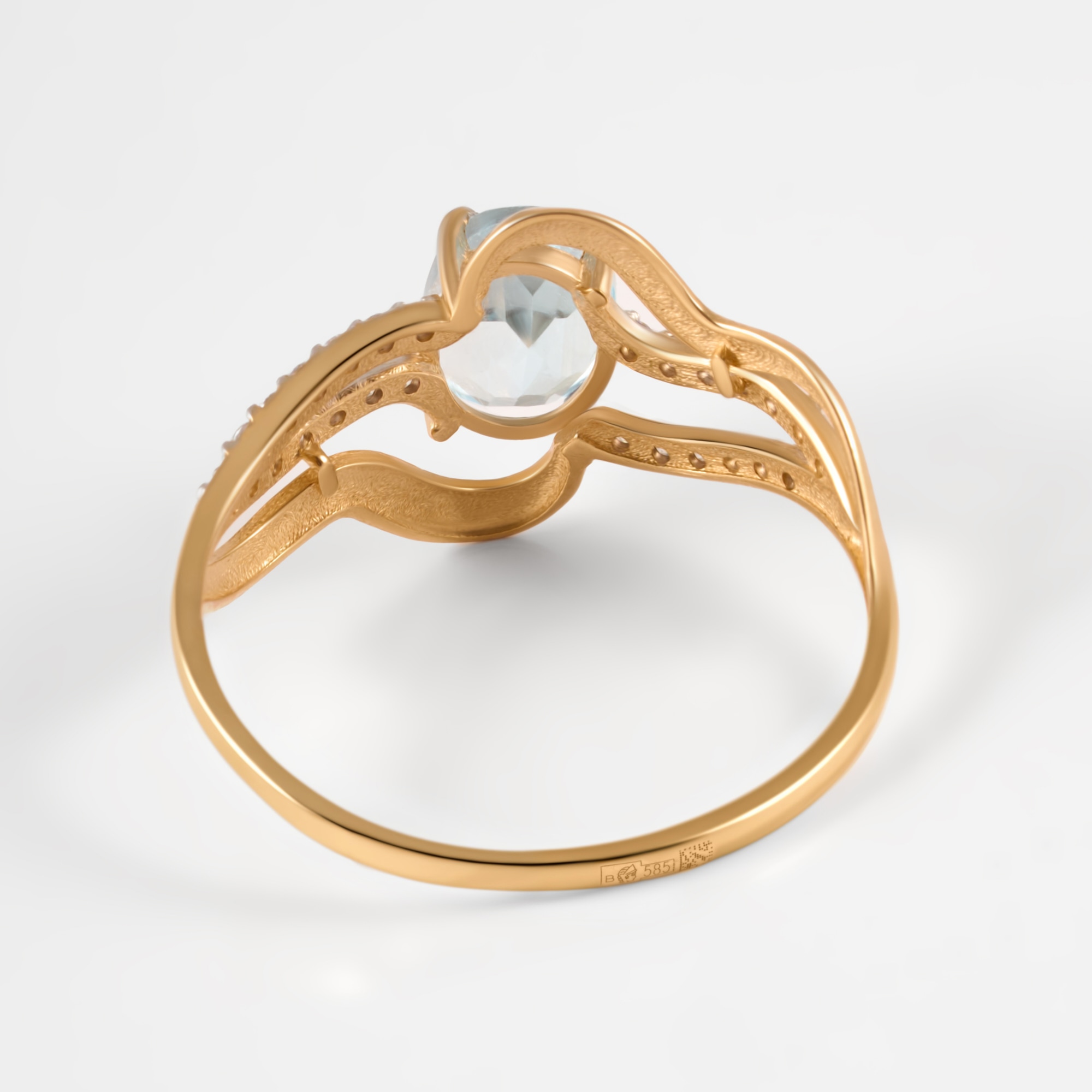 Золотое кольцо Алекси из красного золота 585 пробы А3011907тг
