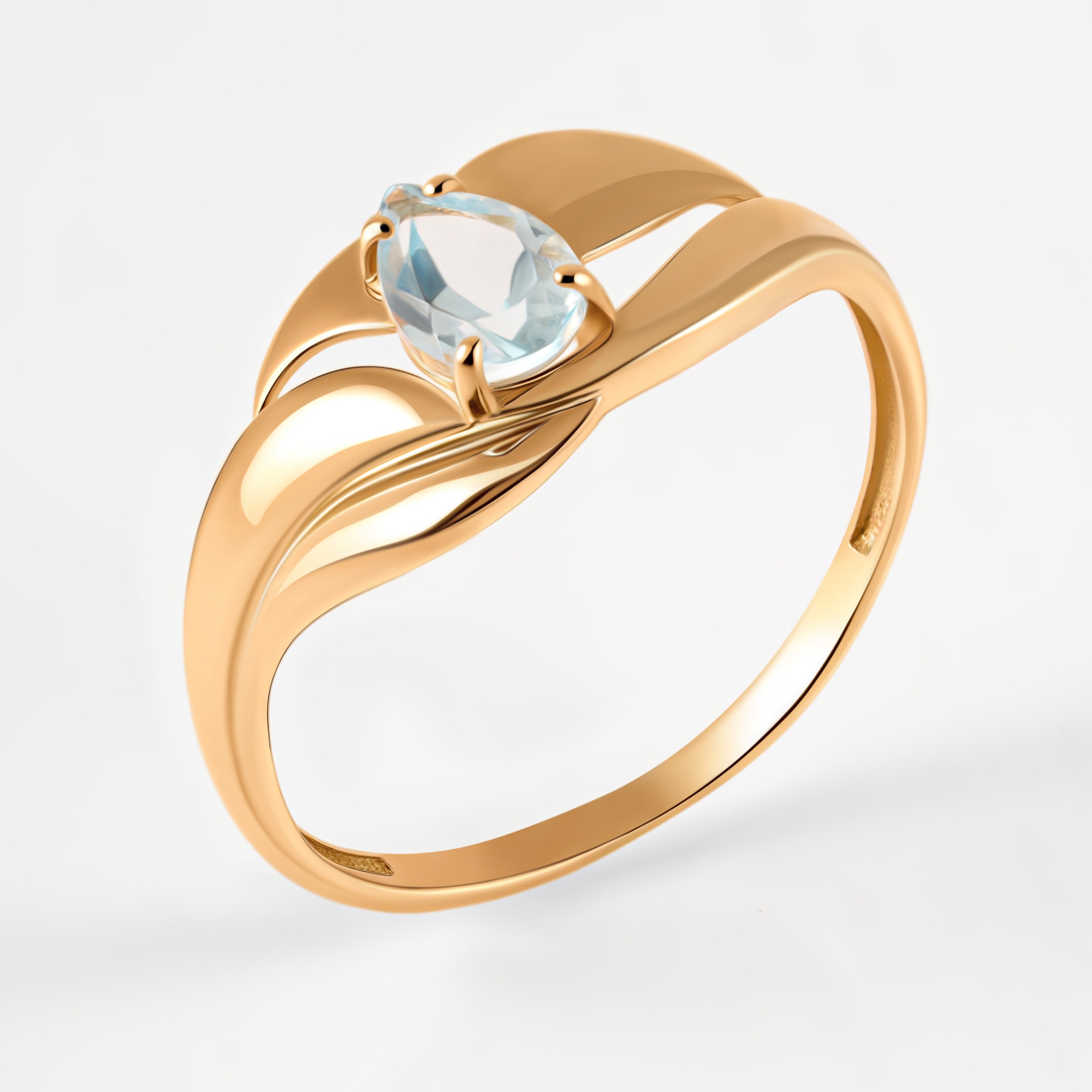 Золотое кольцо Алекси из красного золота 585 пробы А3012069тг