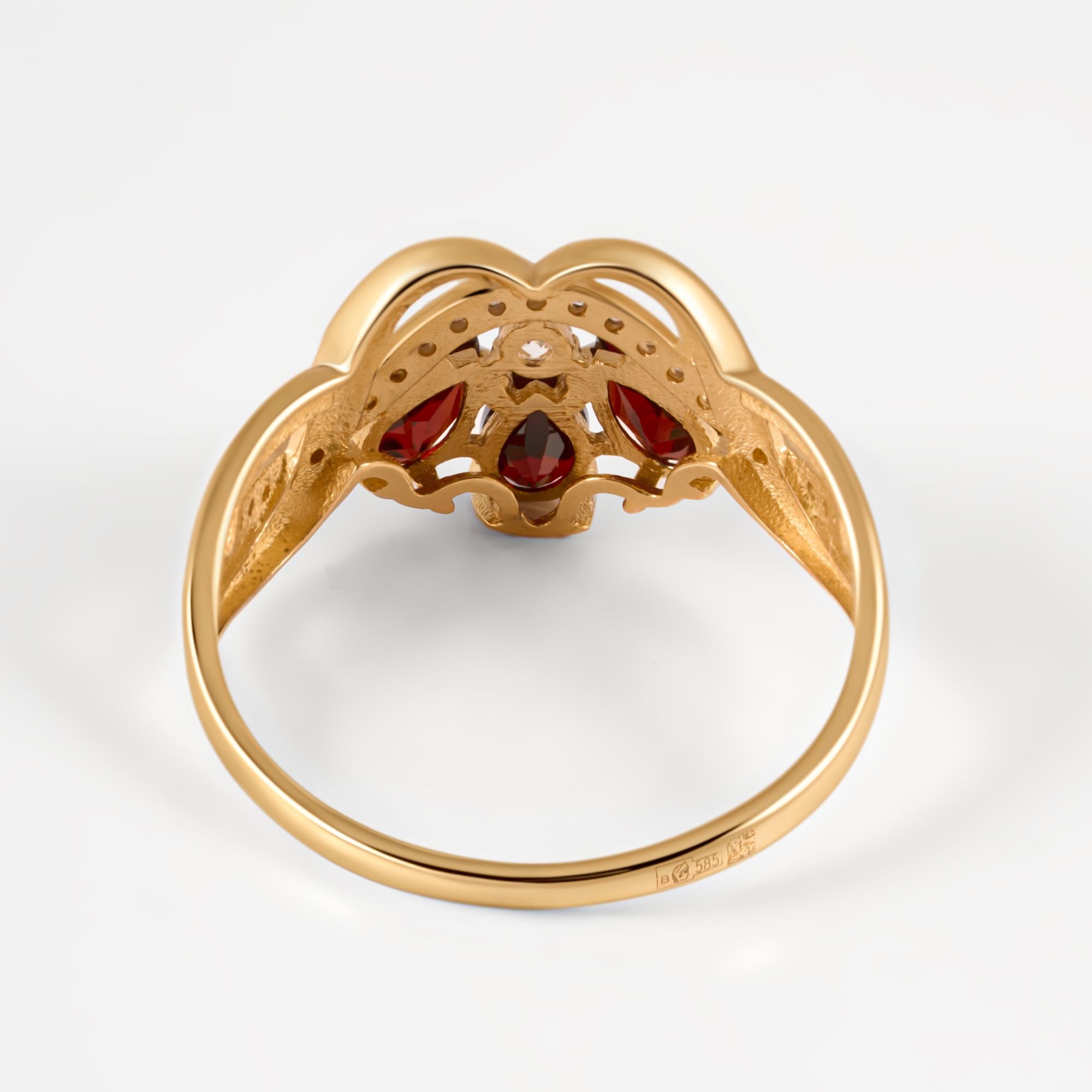 Золотое кольцо Алекси из красного золота 585 пробы А3011921гр