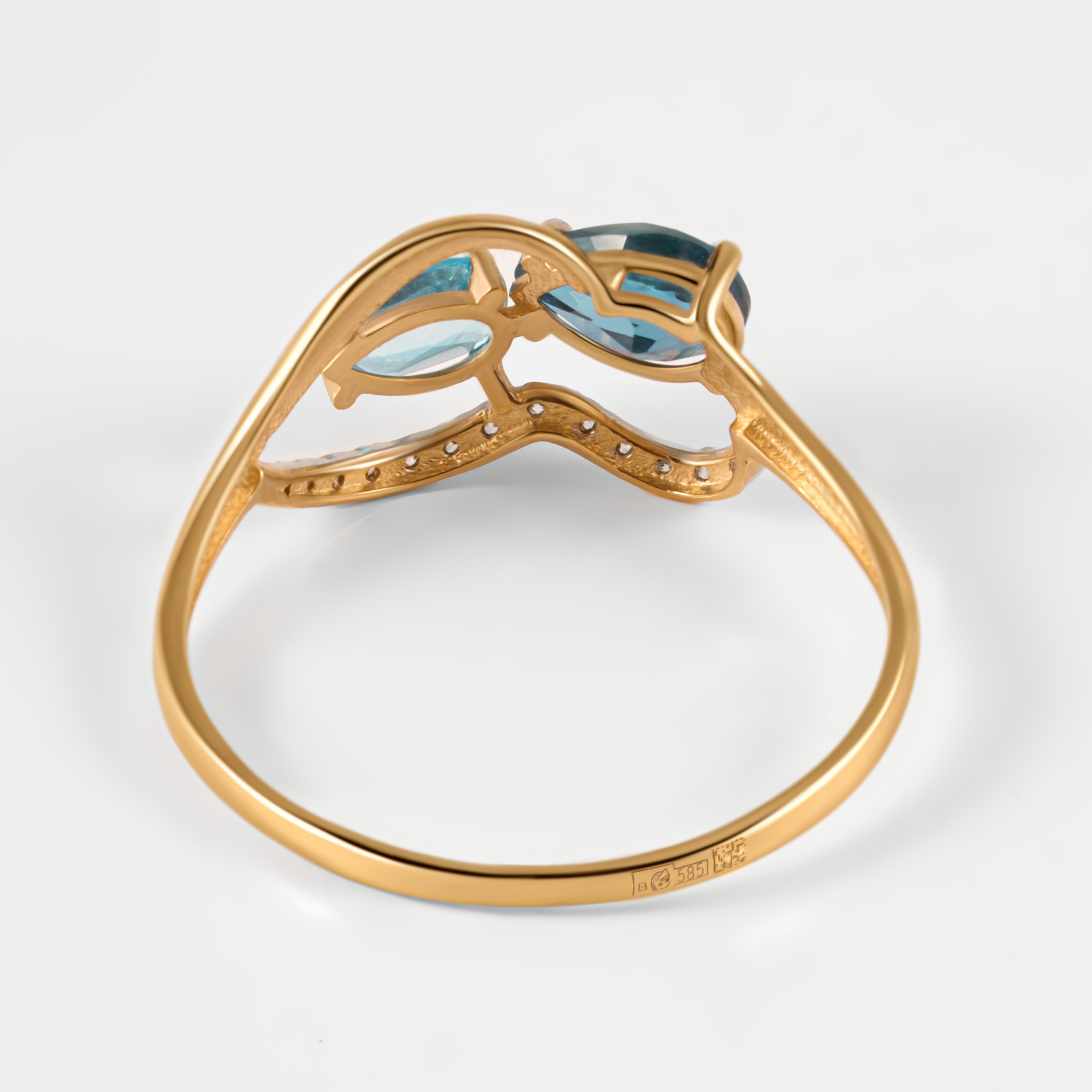Золотое кольцо Алекси из красного золота 585 пробы А3011886тл