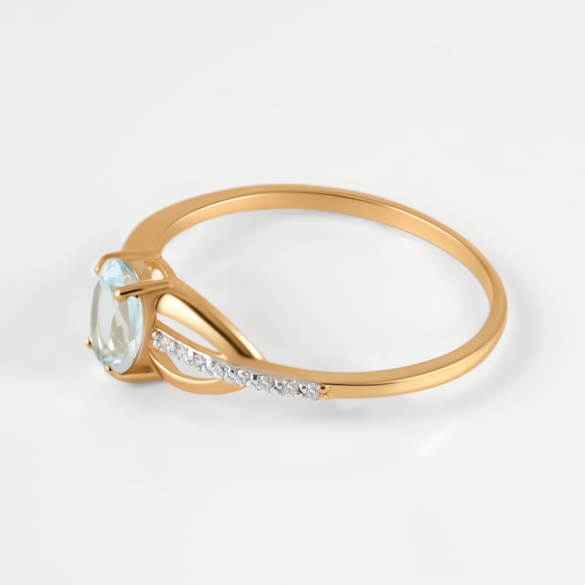Золотое кольцо Алекси из красного золота 585 пробы А3011904тг