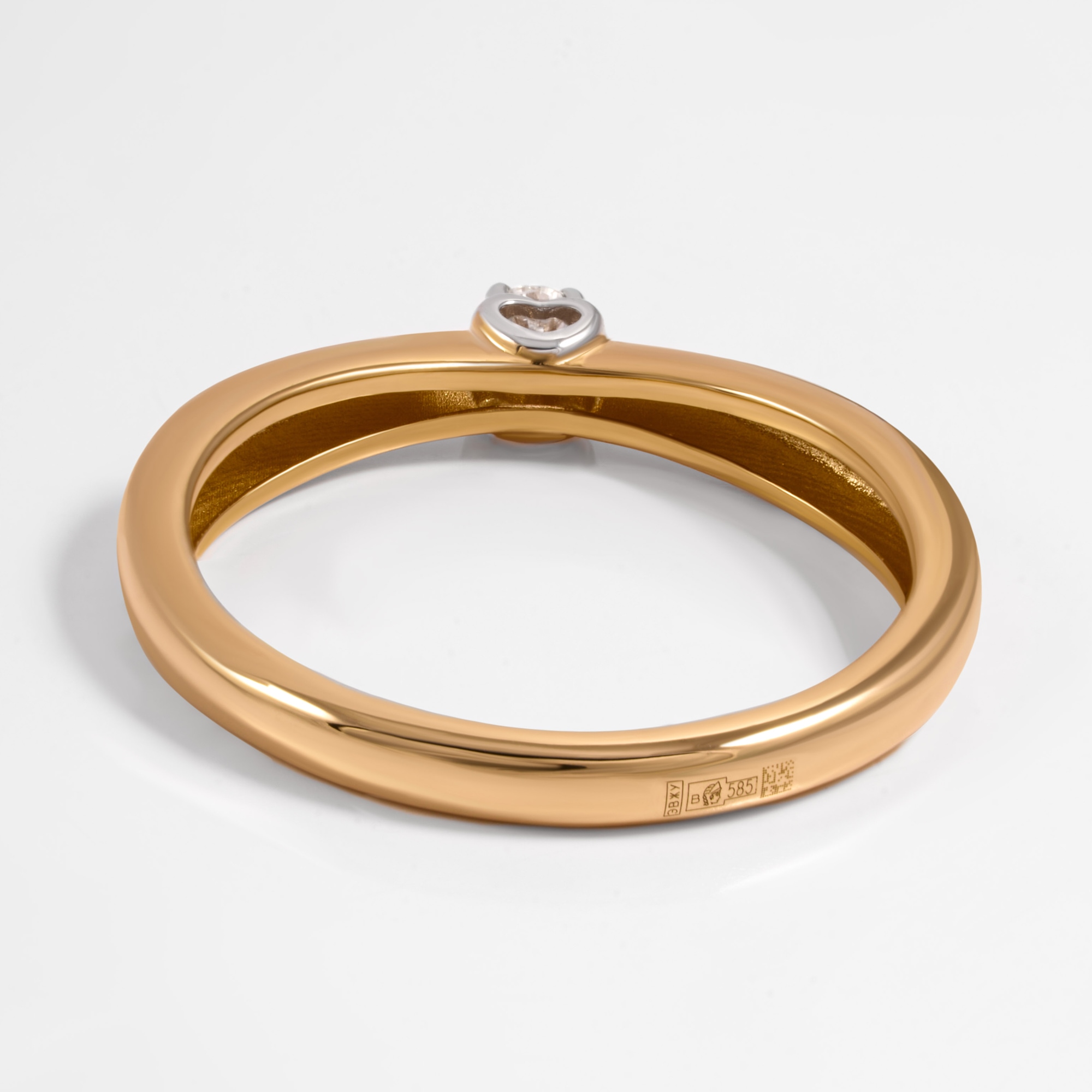 Золотое кольцо Бергер из красного золота 585 пробы Б2БР110043