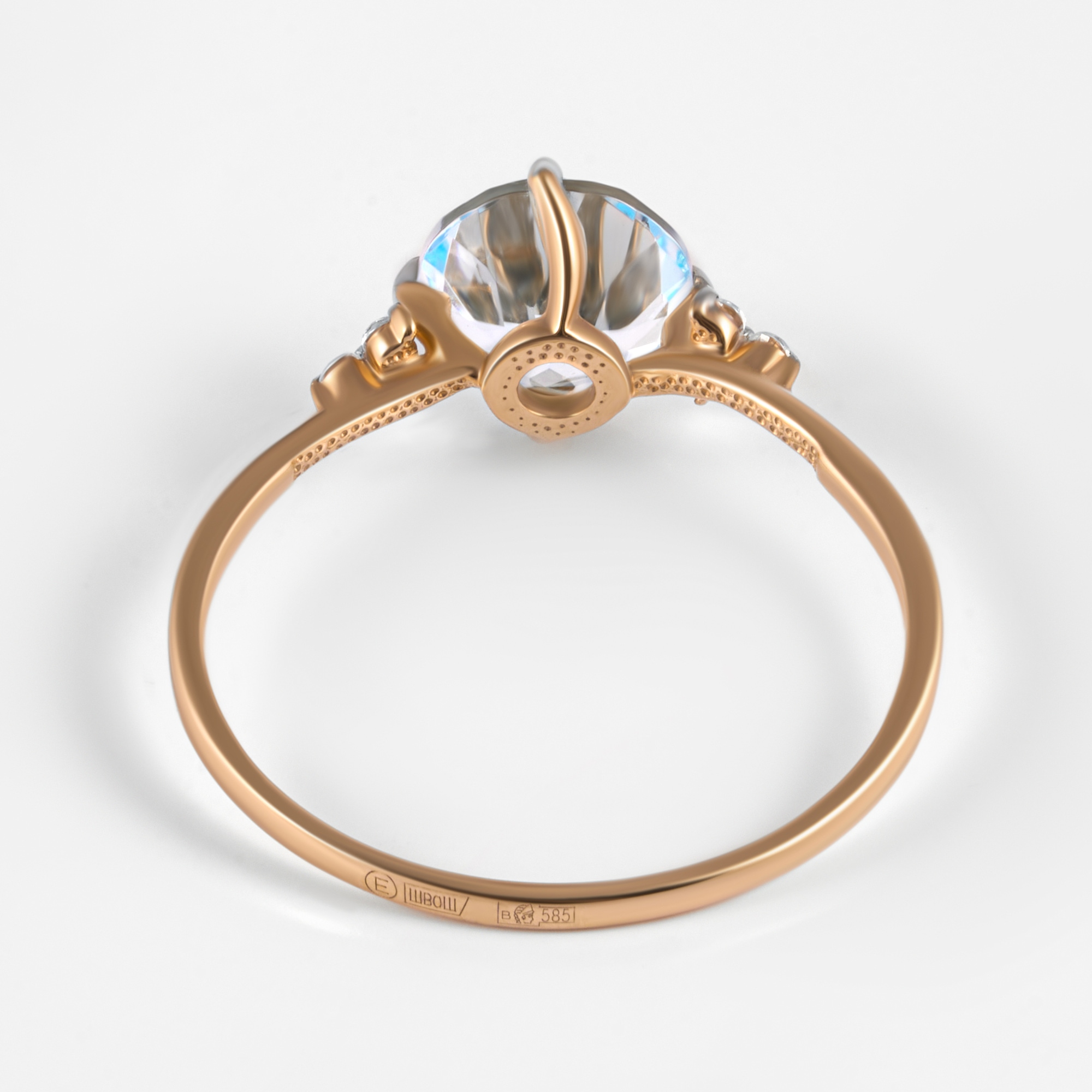 Золотое кольцо Efremof из красного золота 585 пробы ЮПК1341256тг