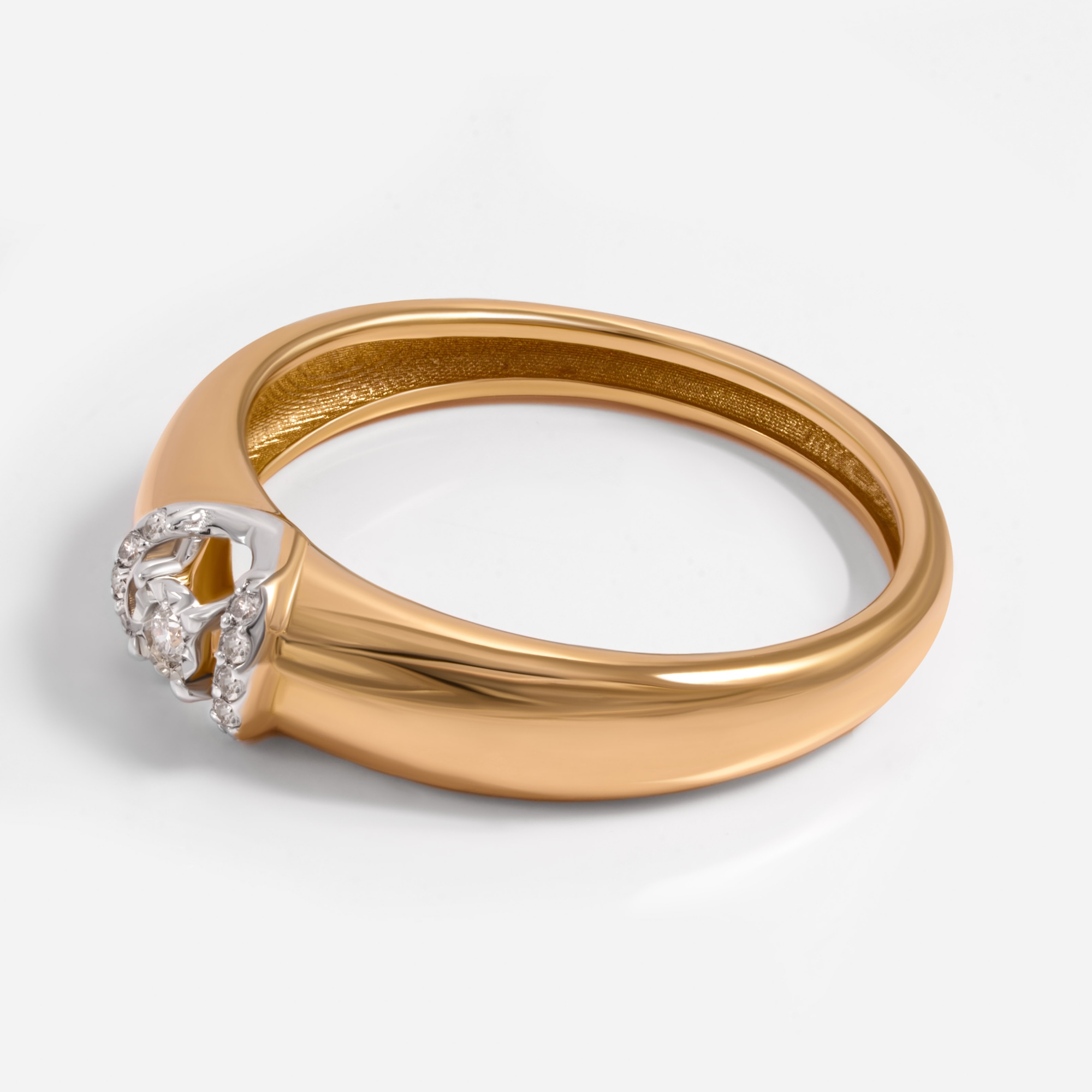Золотое кольцо Бергер из красного золота 585 пробы Б2БР110035и