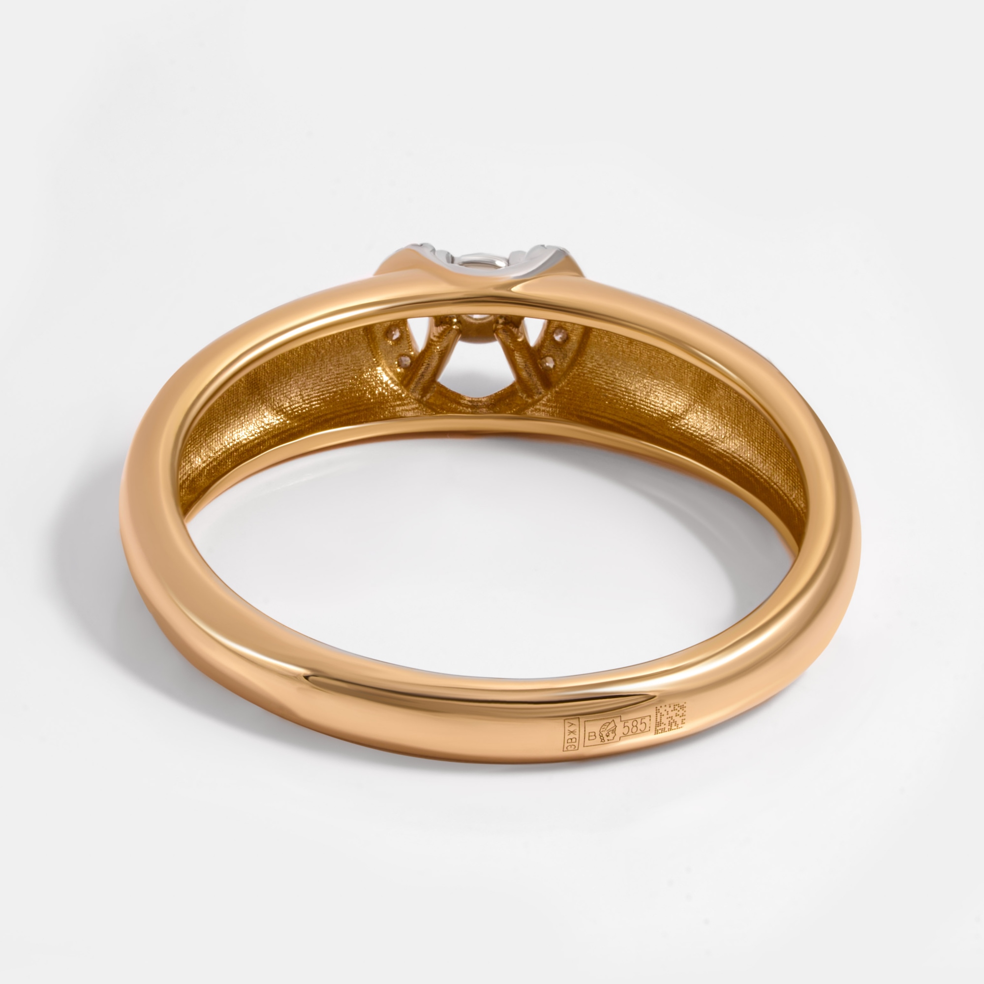 Золотое кольцо Бергер из красного золота 585 пробы Б2БР110035и