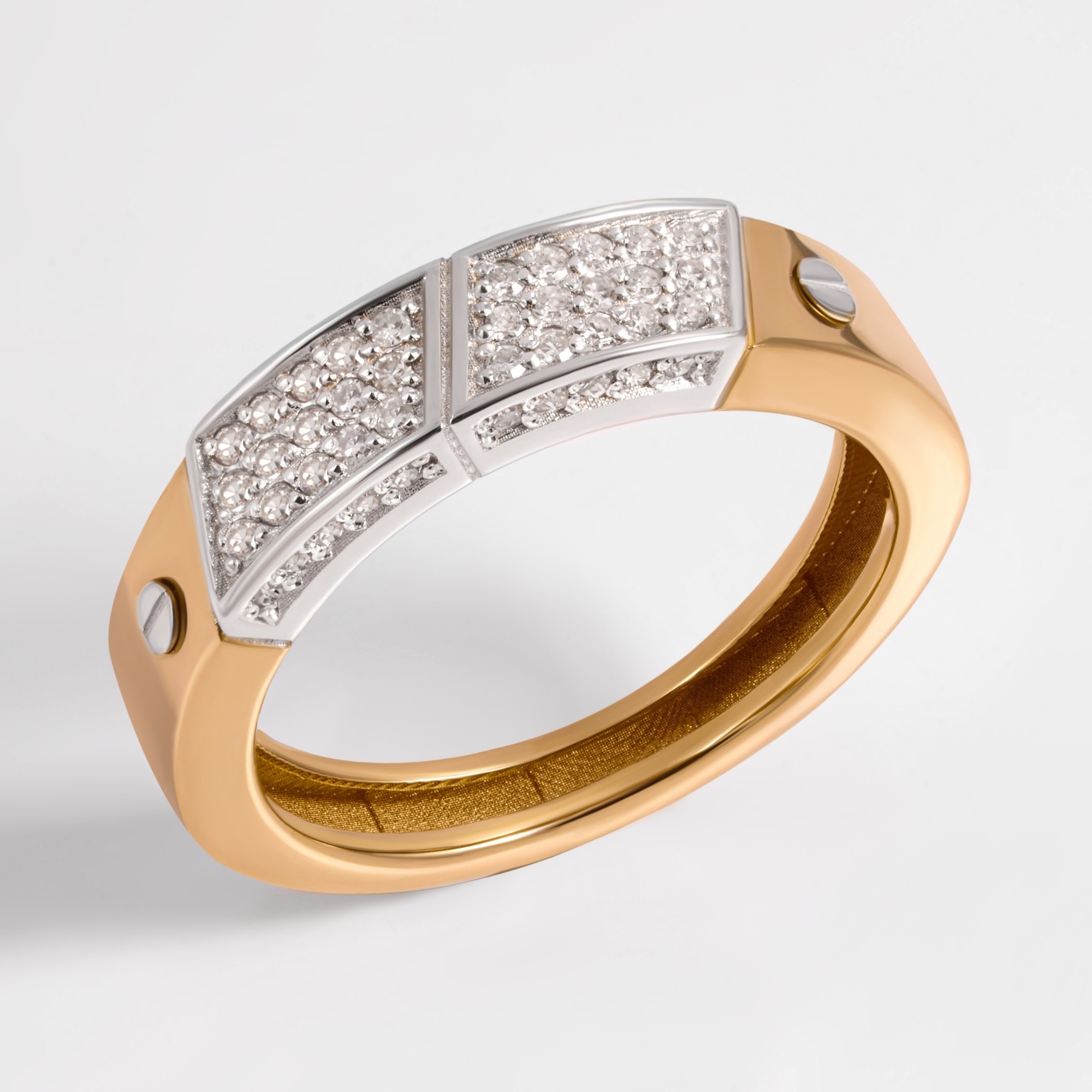 Золотое кольцо Бергер из красного золота 585 пробы Б2БР110186