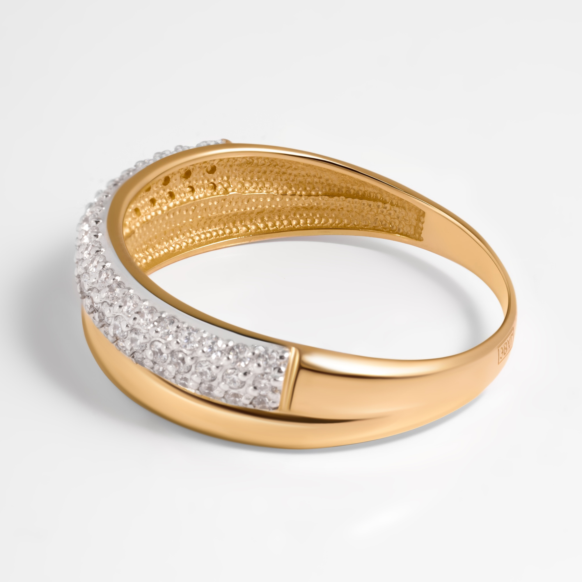 Золотое кольцо Дельта (delta) из красного золота 585 пробы ДП1100977