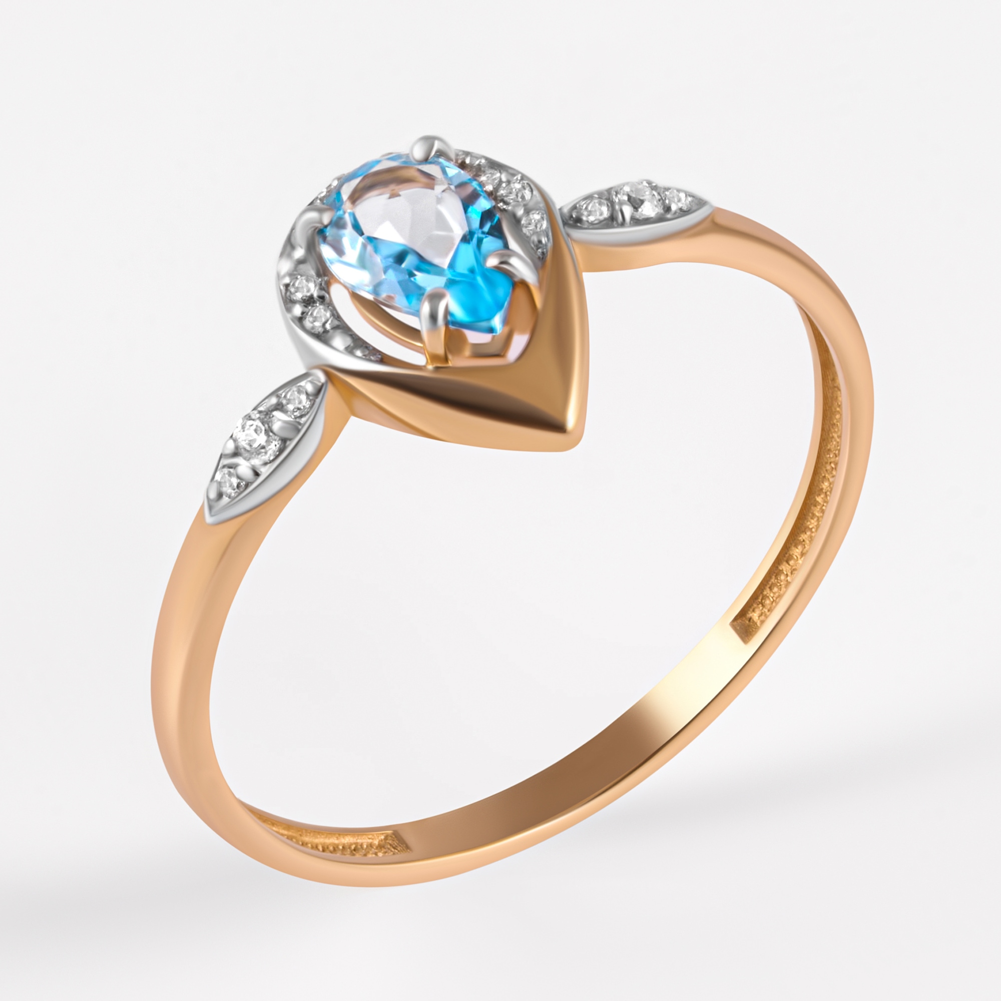 Золотое кольцо Efremof из красного золота 585 пробы ЮПК13412392тс