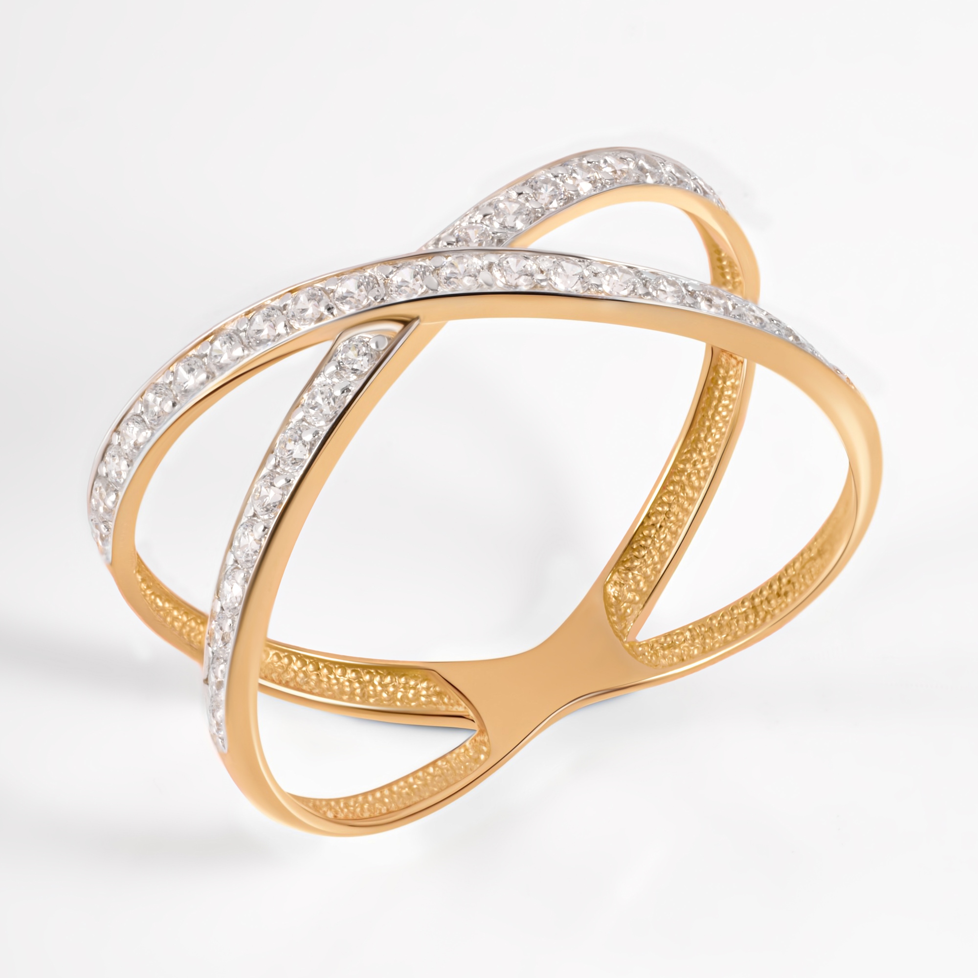 Золотое кольцо Дельта (delta) из красного золота 585 пробы ДП1100967