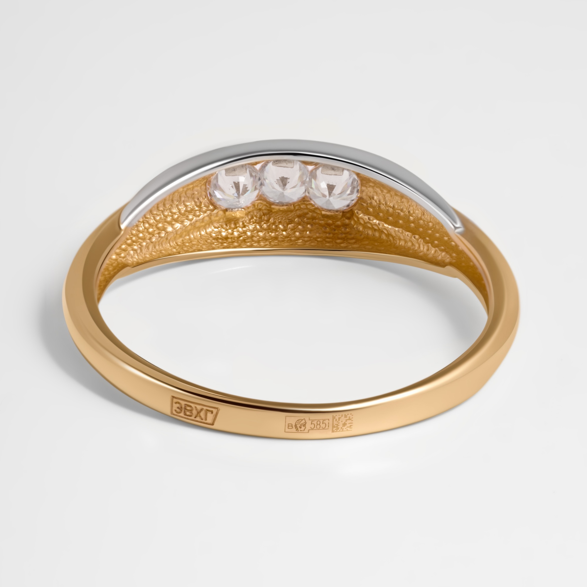 Золотое кольцо Дельта (delta) из красного золота 585 пробы ДП1101734