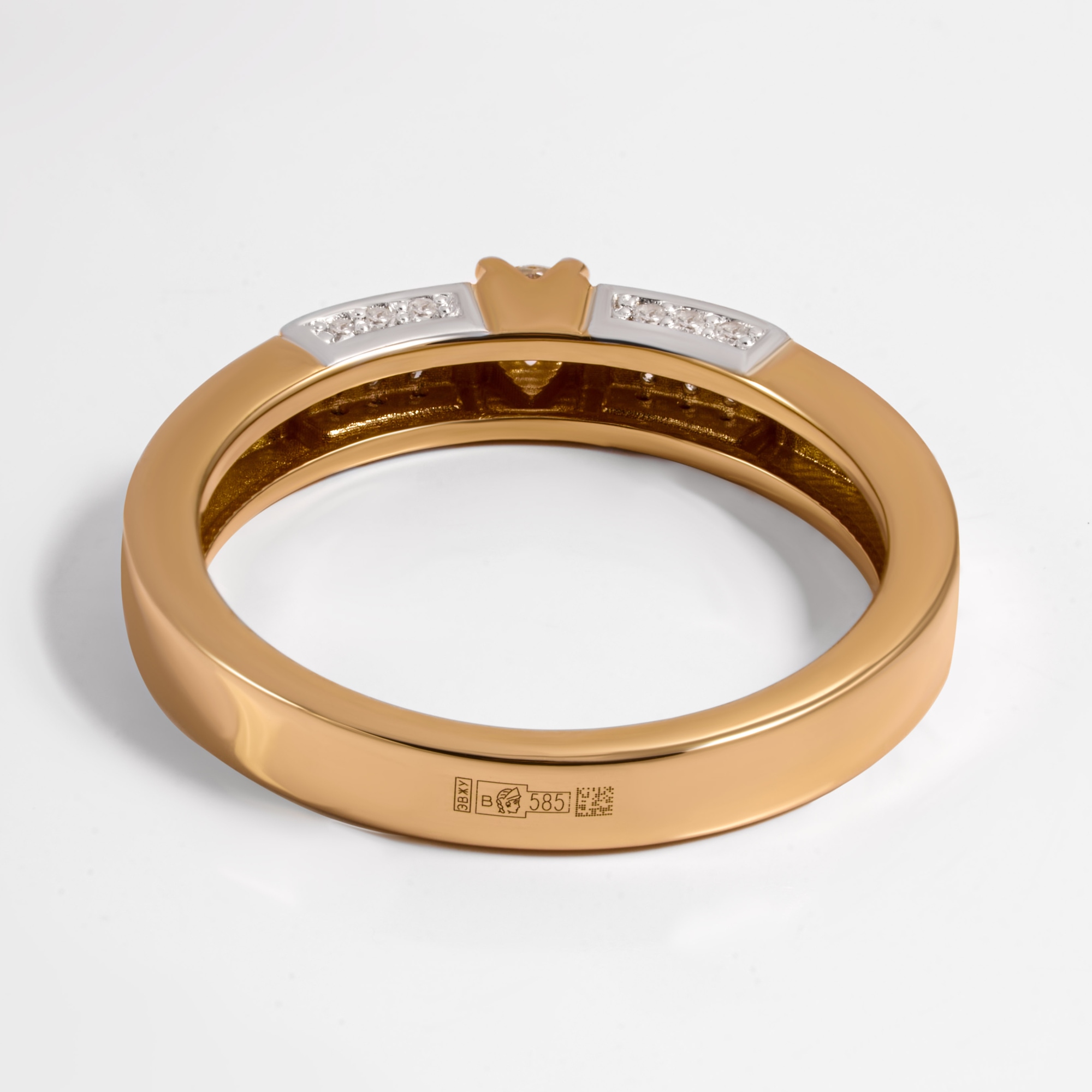 Золотое кольцо Бергер из красного золота 585 пробы Б2БР110185