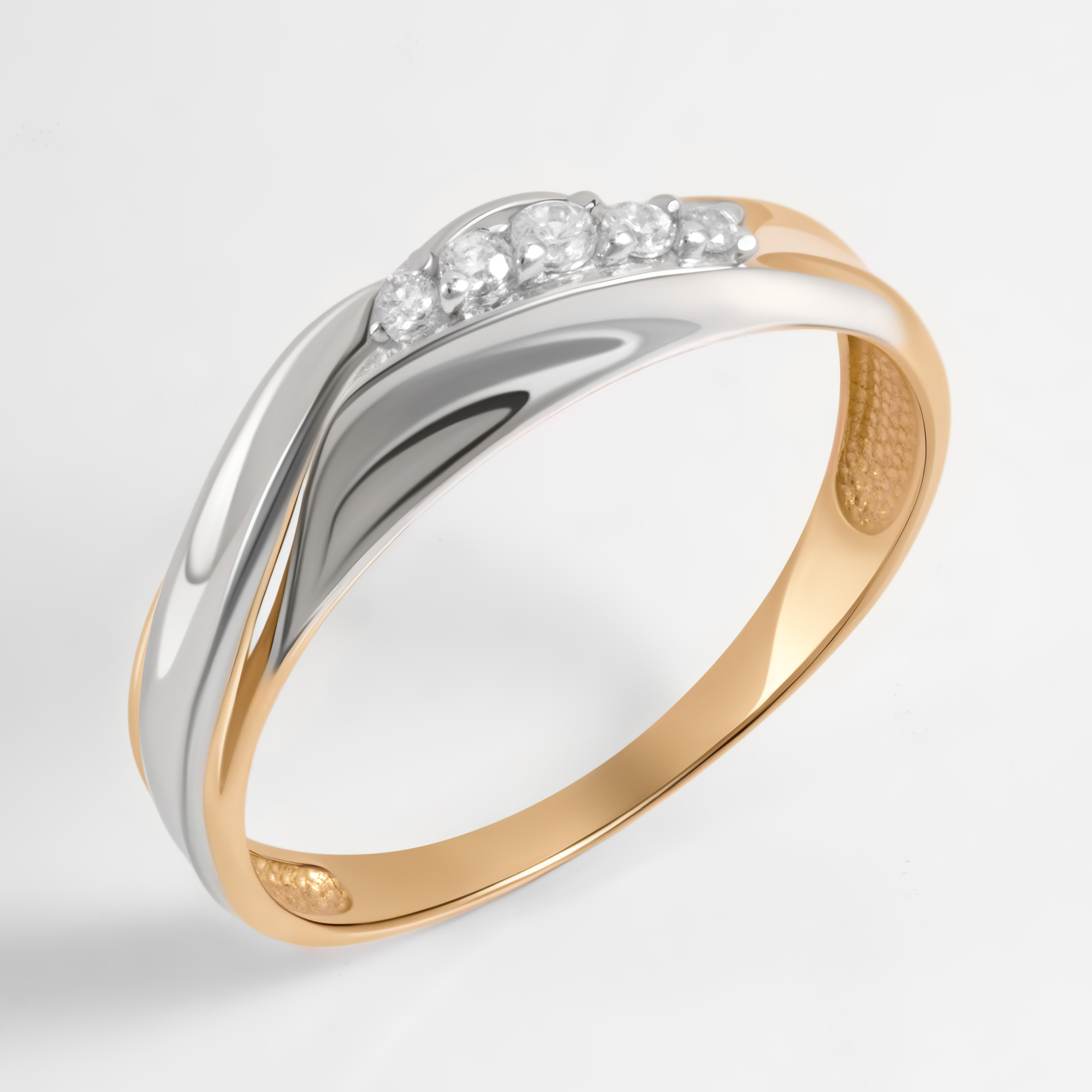 Золотое кольцо Дельта (delta) из красного золота 585 пробы ДП1102273