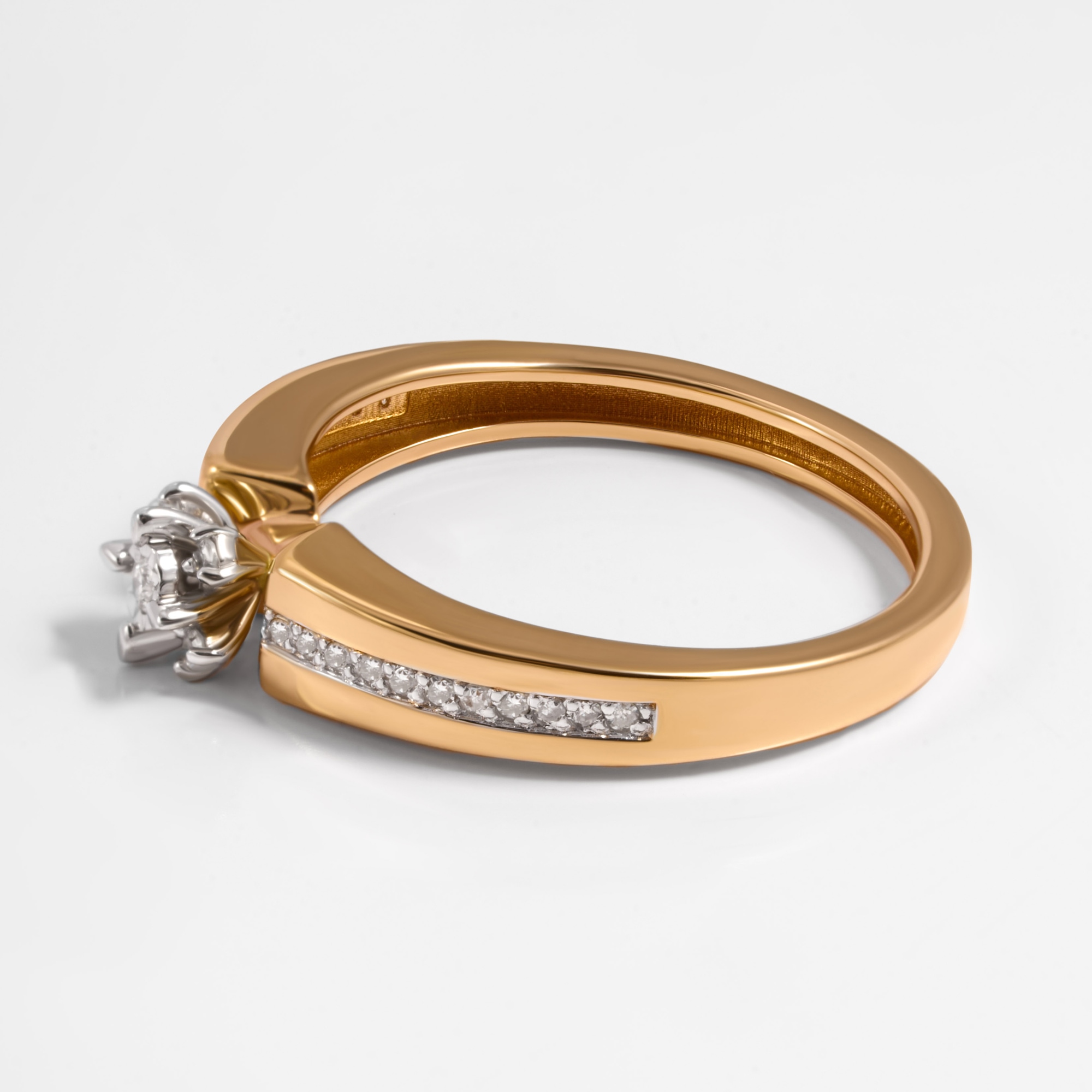 Золотое кольцо Бергер из красного золота 585 пробы Б2БР110048И