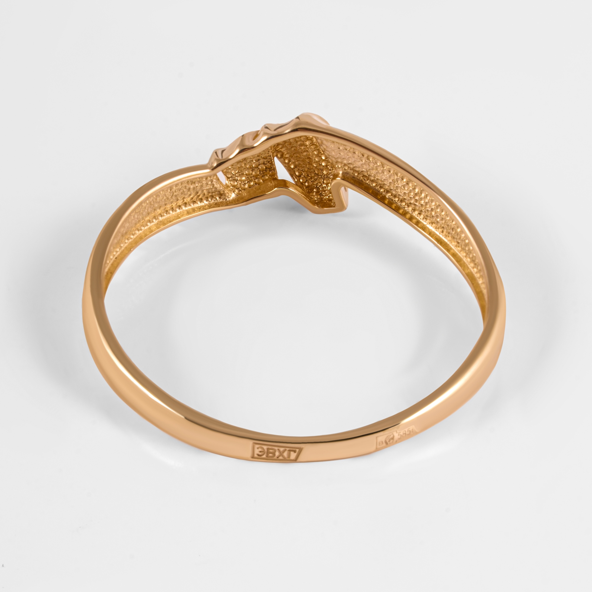 Золотое кольцо Дельта (delta) из красного золота 585 пробы ДП2105756