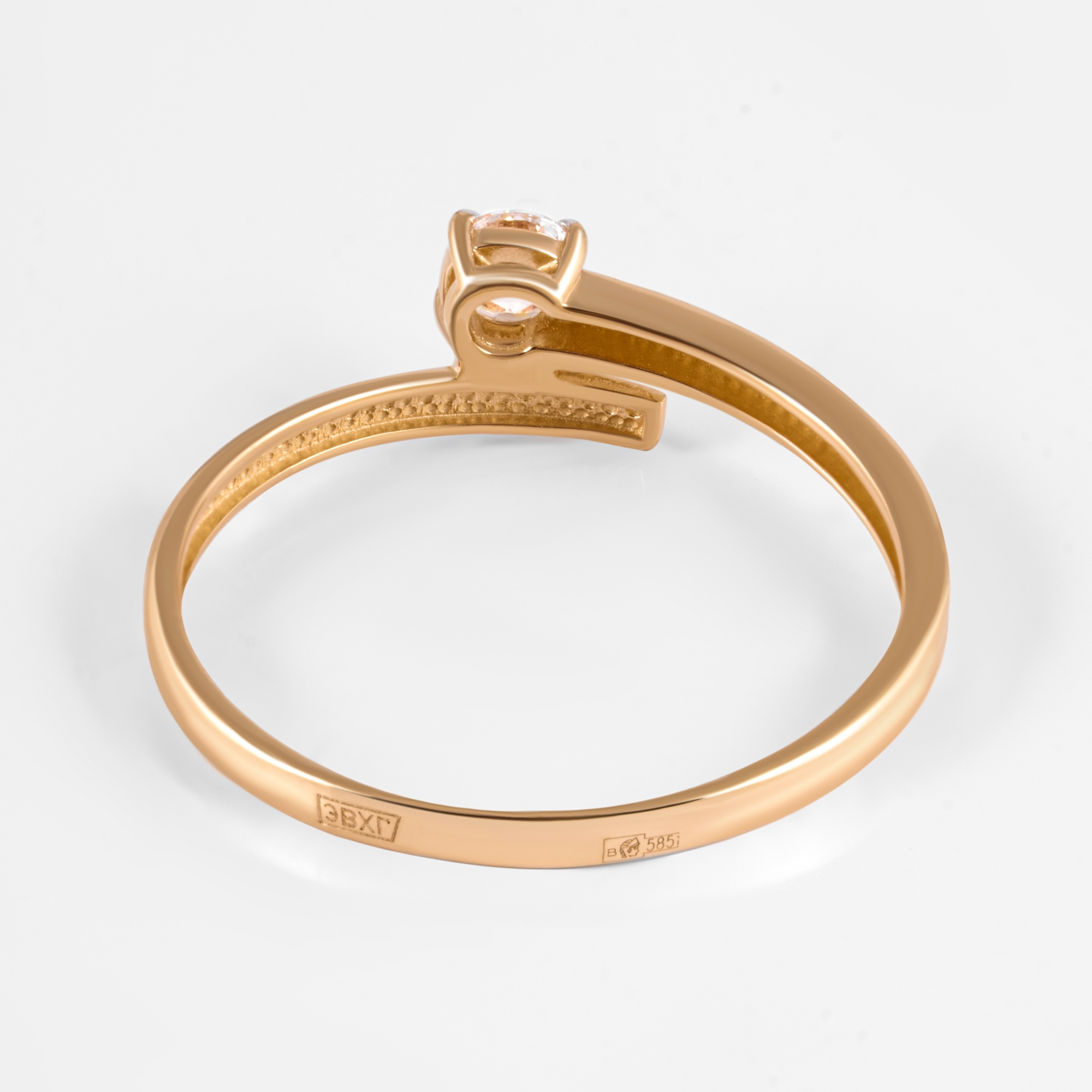 Золотое кольцо Дельта (delta) из красного золота 585 пробы ДП1105557