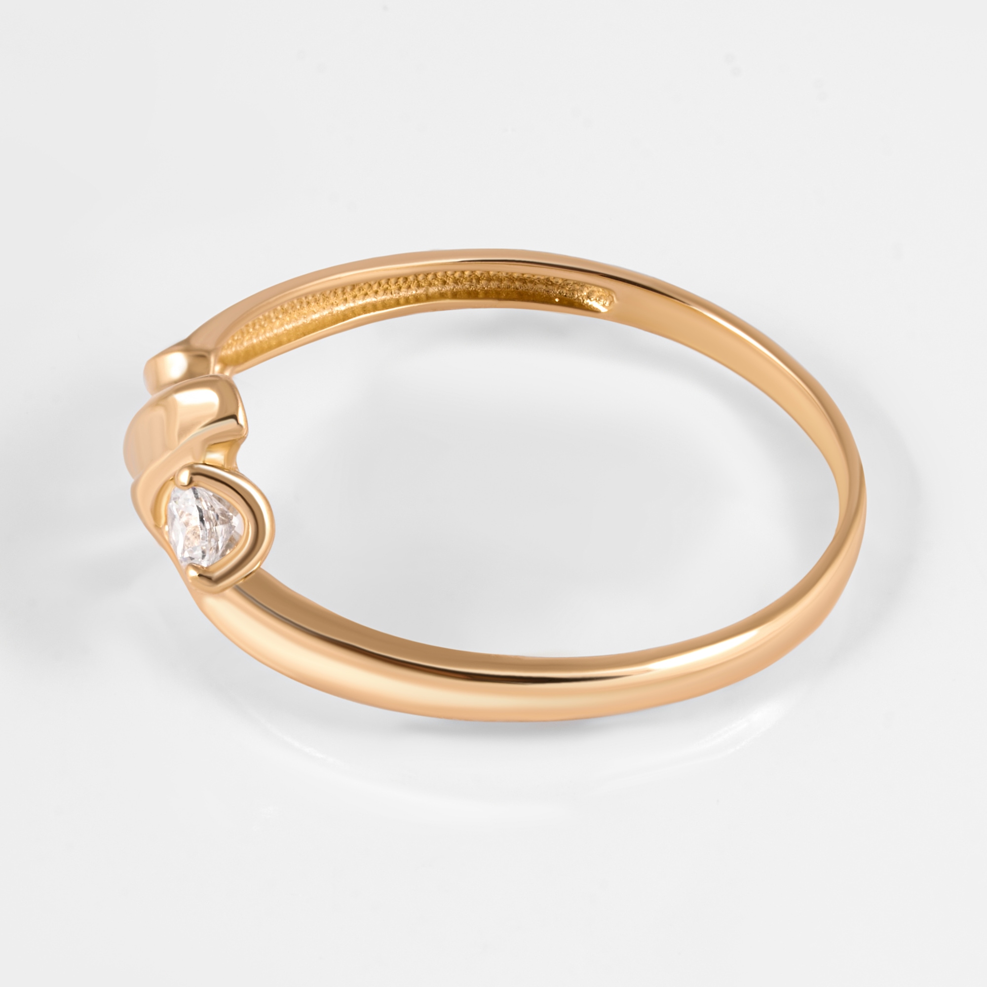 Золотое кольцо Дельта (delta) из красного золота 585 пробы ДП1105795