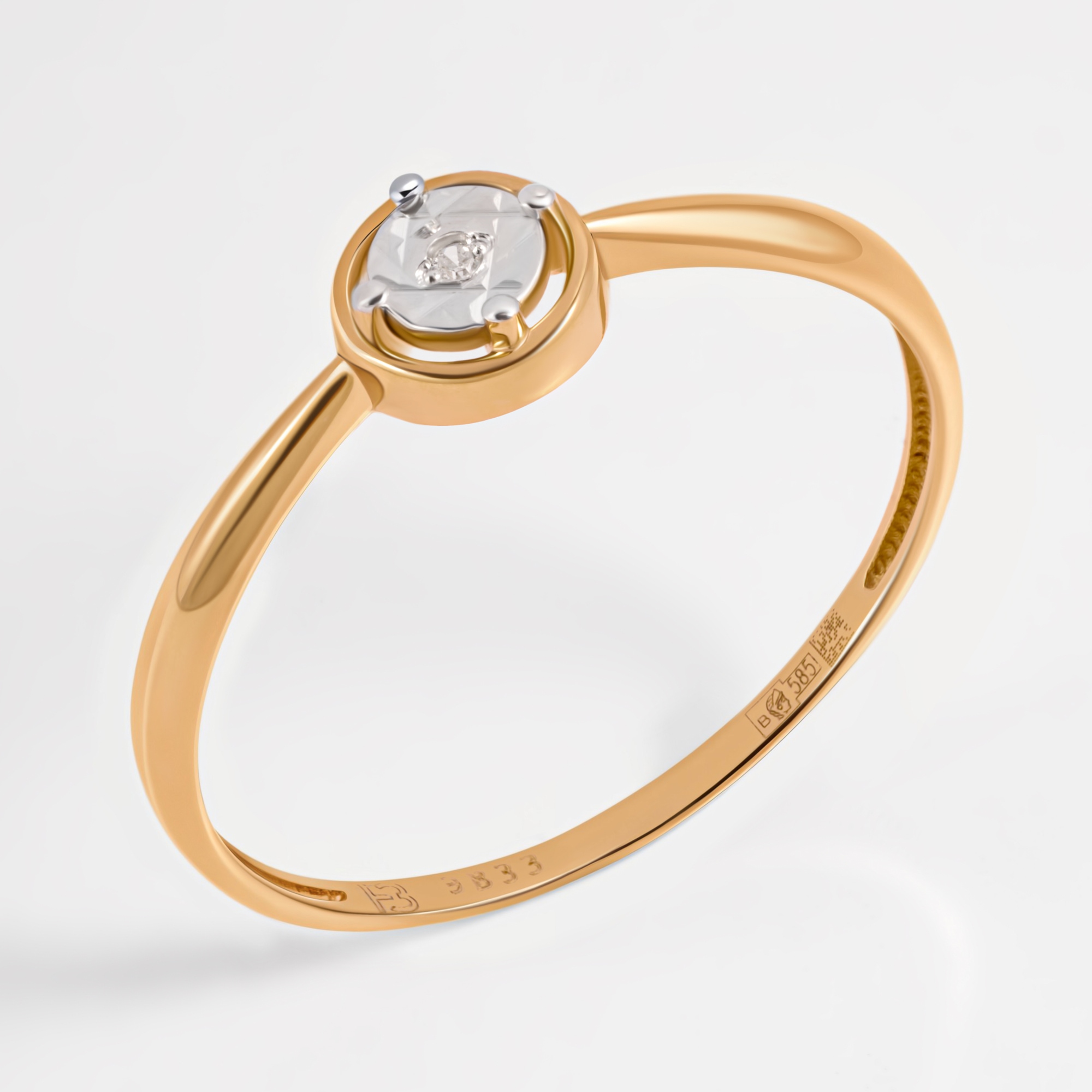 Золотое кольцо Клондайк из красного золота 585 пробы ЛХ01-01531-02-101-02-01