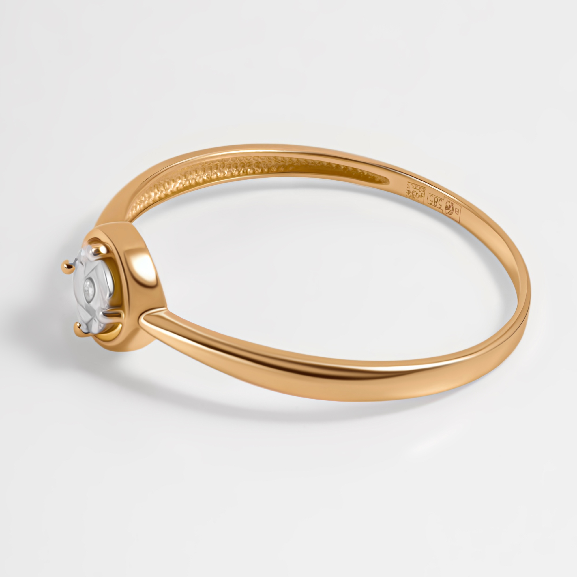 Золотое кольцо Клондайк из красного золота 585 пробы ЛХ01-01531-02-101-02-01