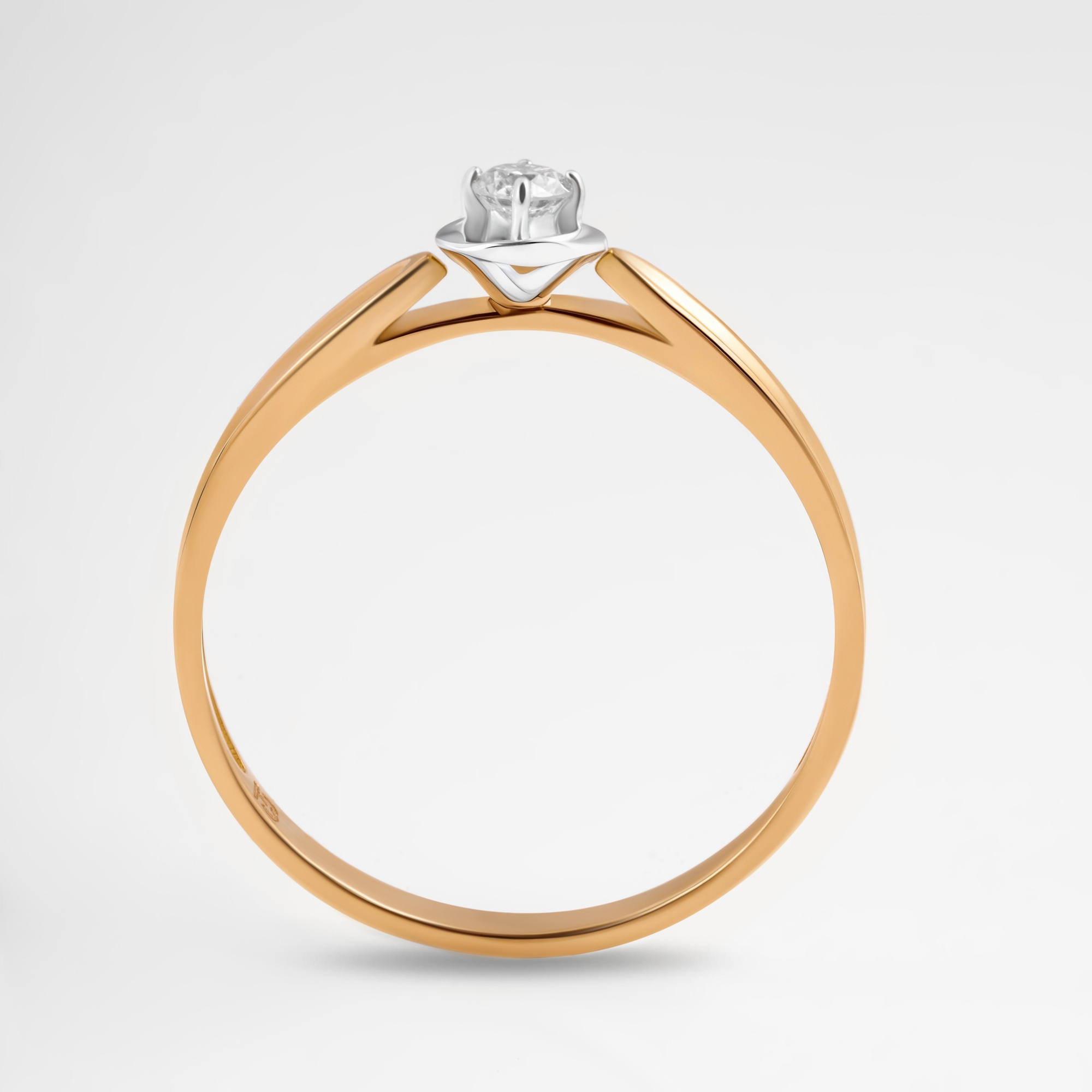 Золотое кольцо Клондайк из красного золота 585 пробы ЛХ01-01005-02-001-01-01