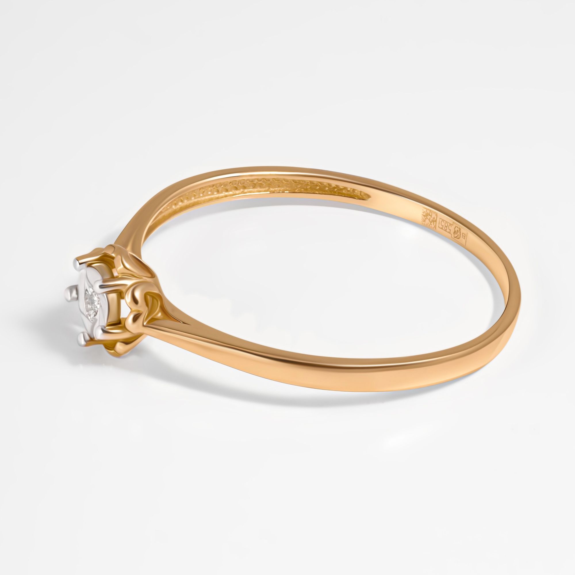 Золотое кольцо Клондайк из красного золота 585 пробы ЛХ01-01535-1-02-001-02-01
