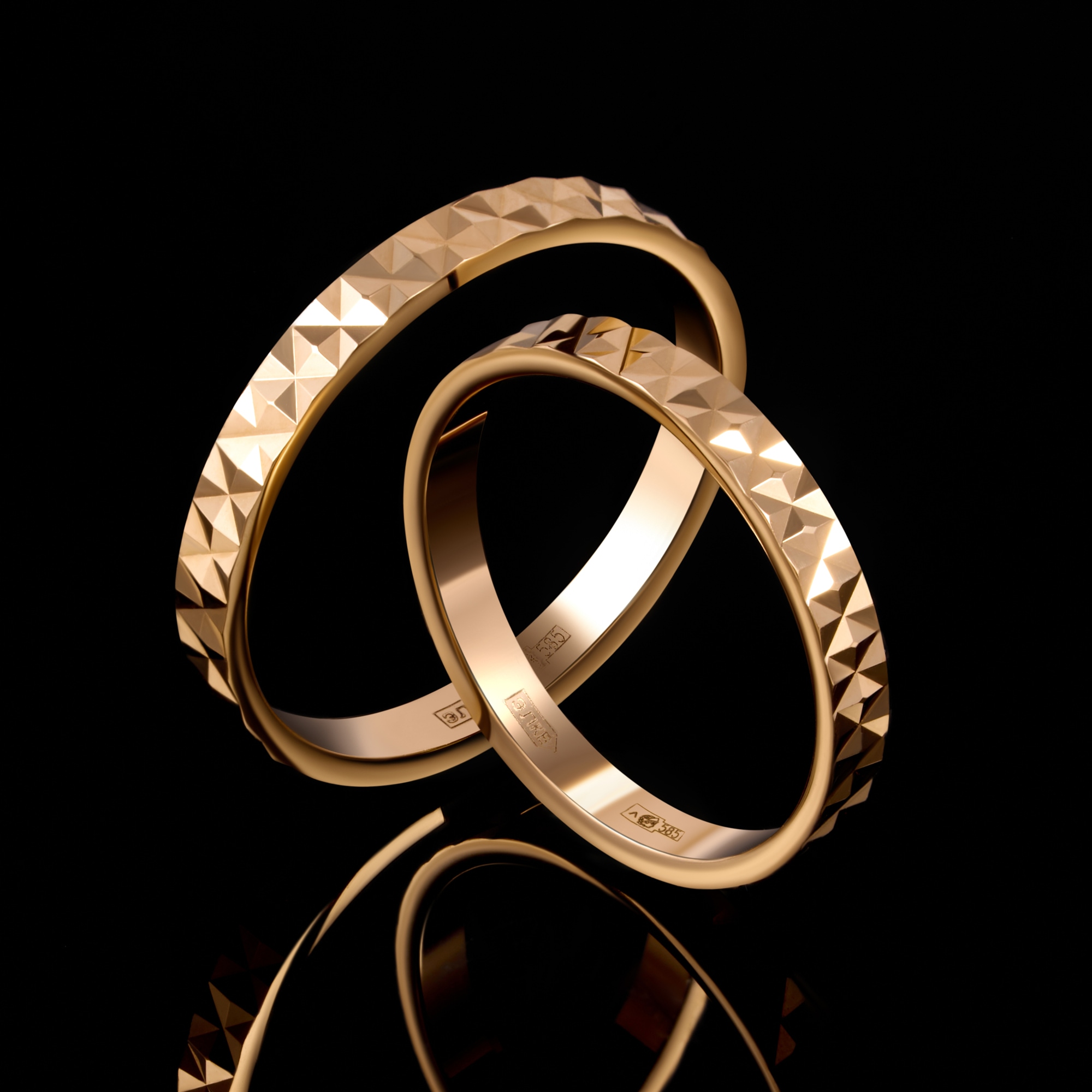 Золотое кольцо Талант из красного золота 585 пробы ТБКО202-09