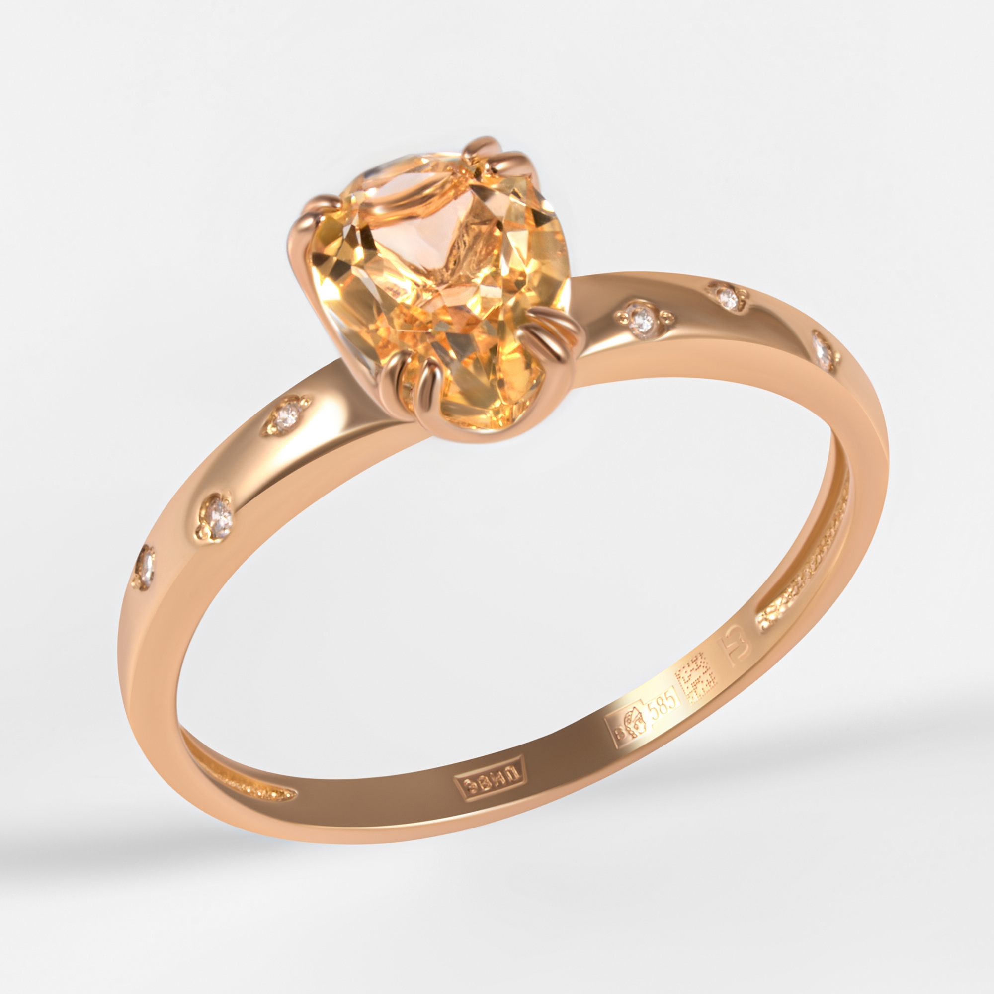 Золотое кольцо New gold из красного золота 585 пробы НЮ09873901010003479ТИМП