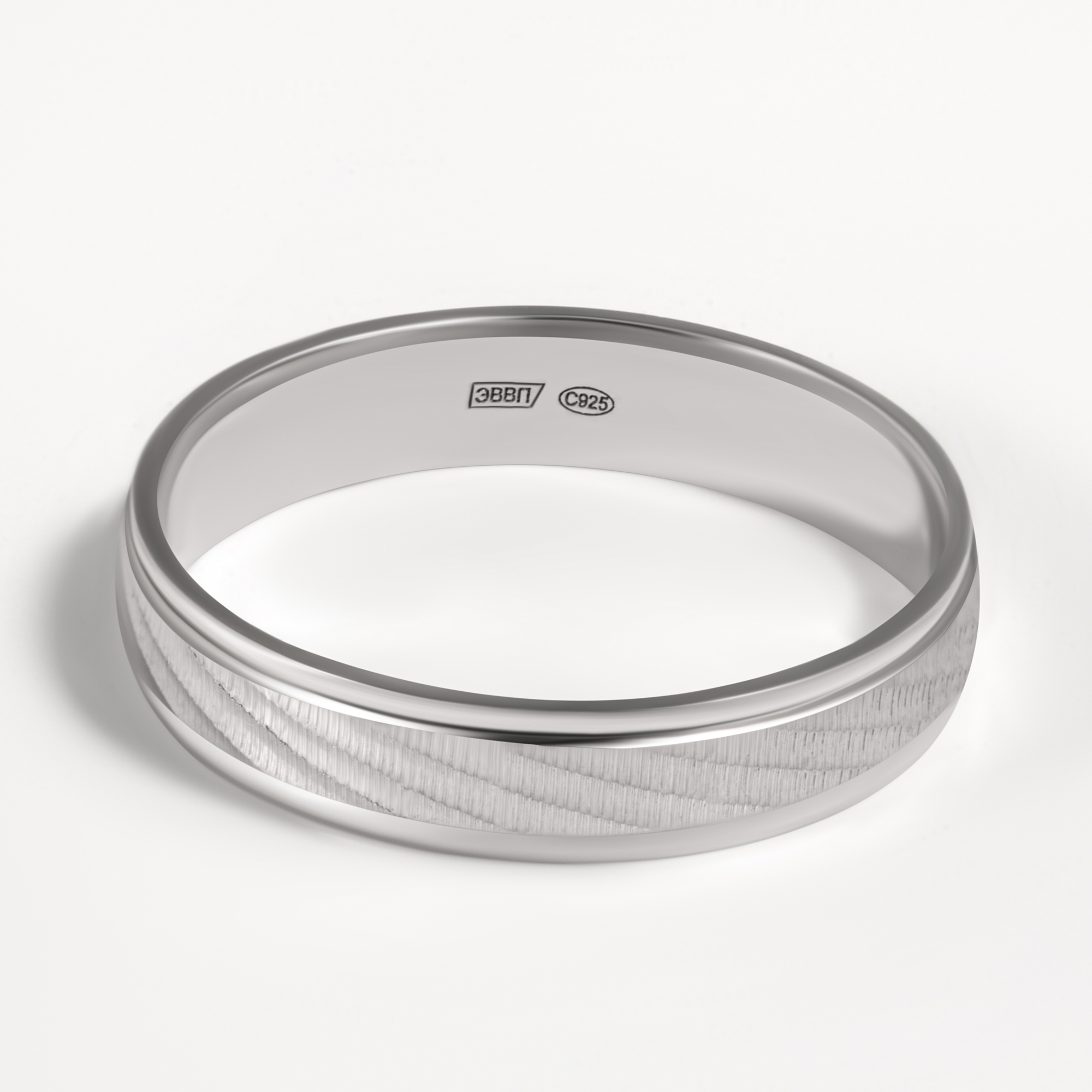 Серебряное кольцо обручальное Гавва ДЦКОФ-38С