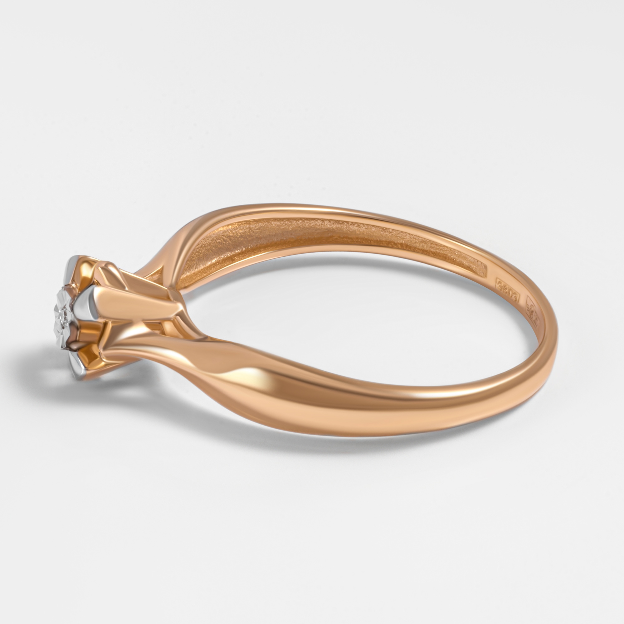 Золотое кольцо Ювелирные традиции из красного золота 585 пробы ЮИК113-7076
