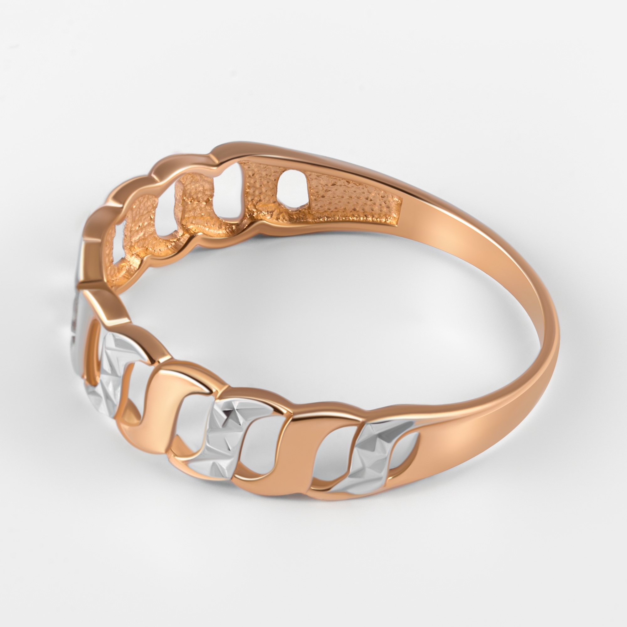 Золотое кольцо Liberty из красного золота 585 пробы РЫ1608099, размеры от 16 до 18