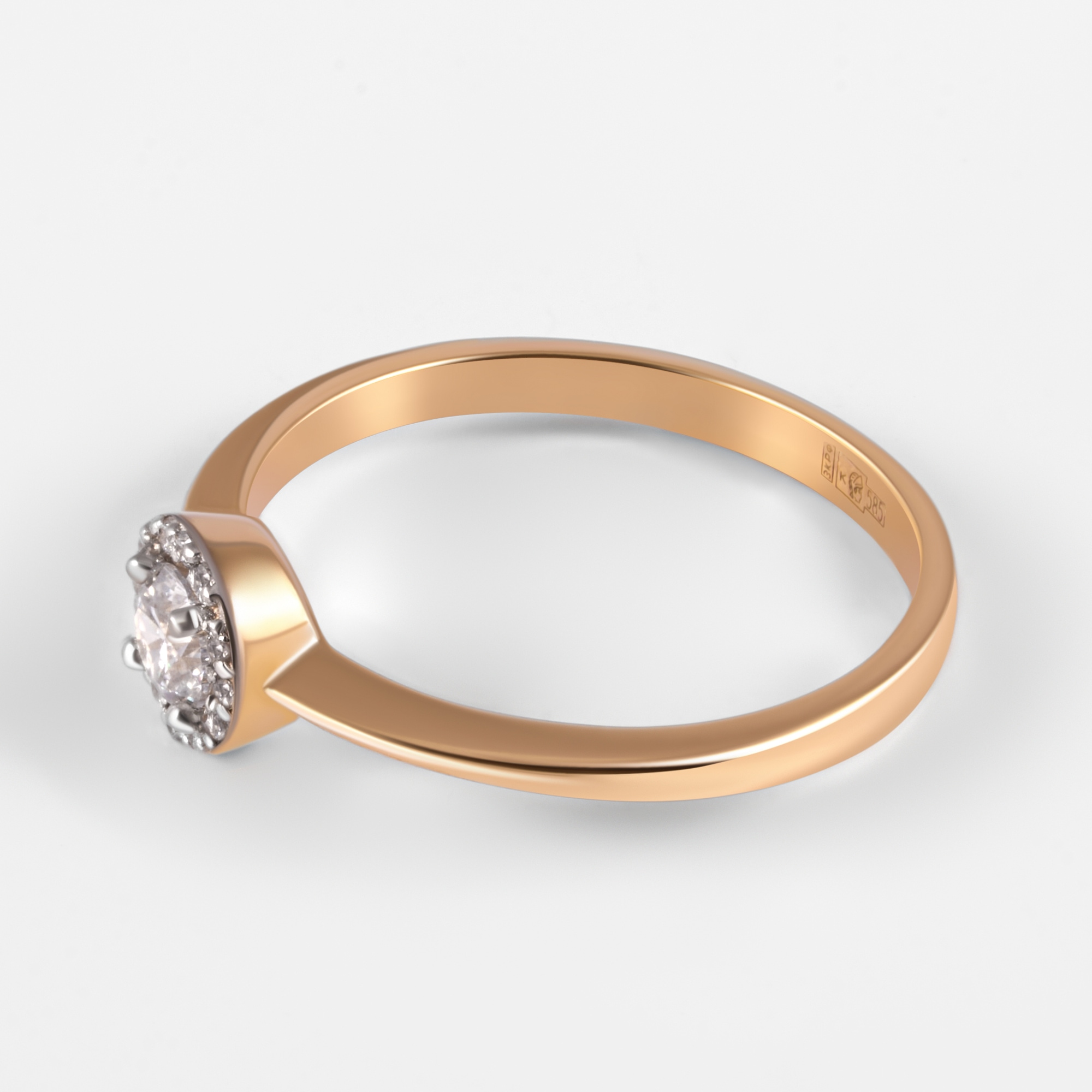 Золотое кольцо Золотая подкова из красного золота 585 пробы ЯВ82411-2