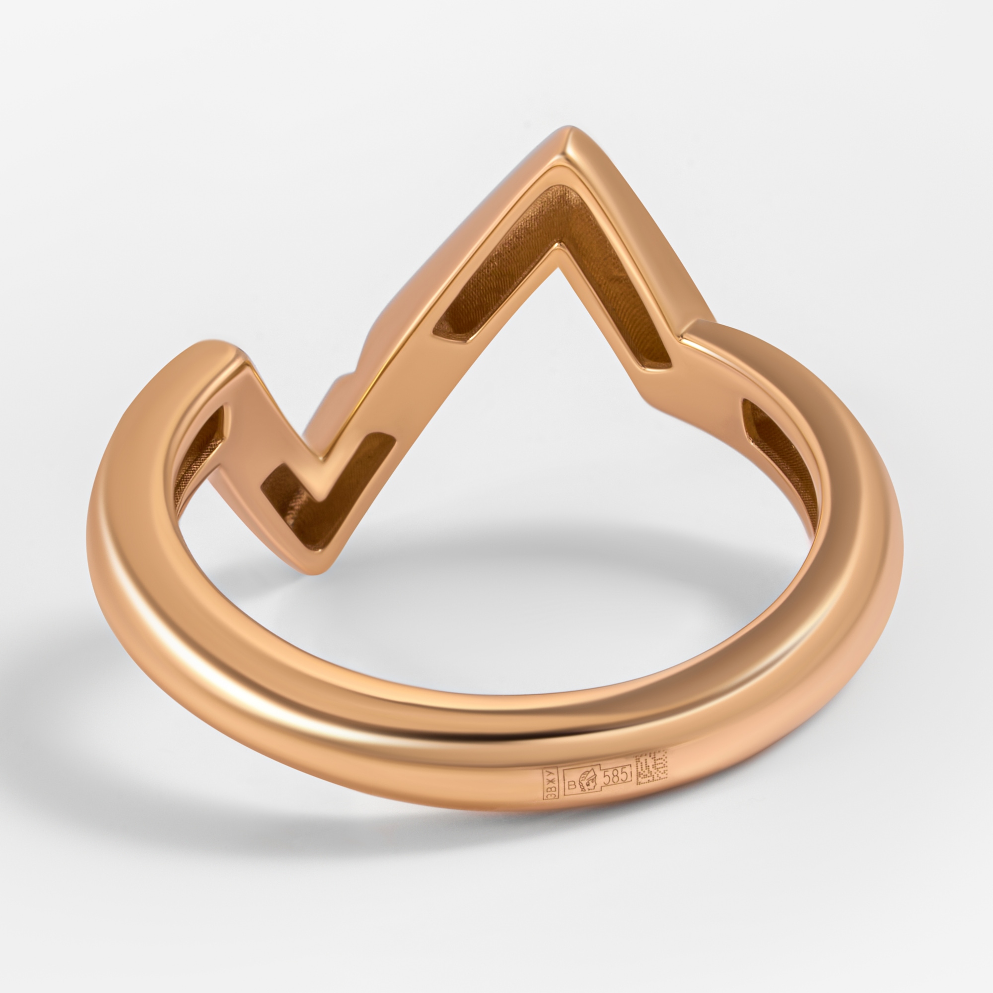 Золотое кольцо Бергер из красного золота 585 пробы Б2110174