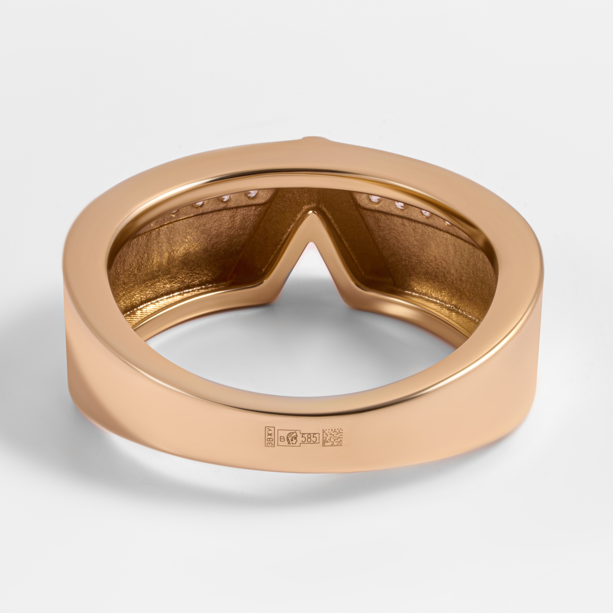 Золотое кольцо Бергер из красного золота 585 пробы Б2110105