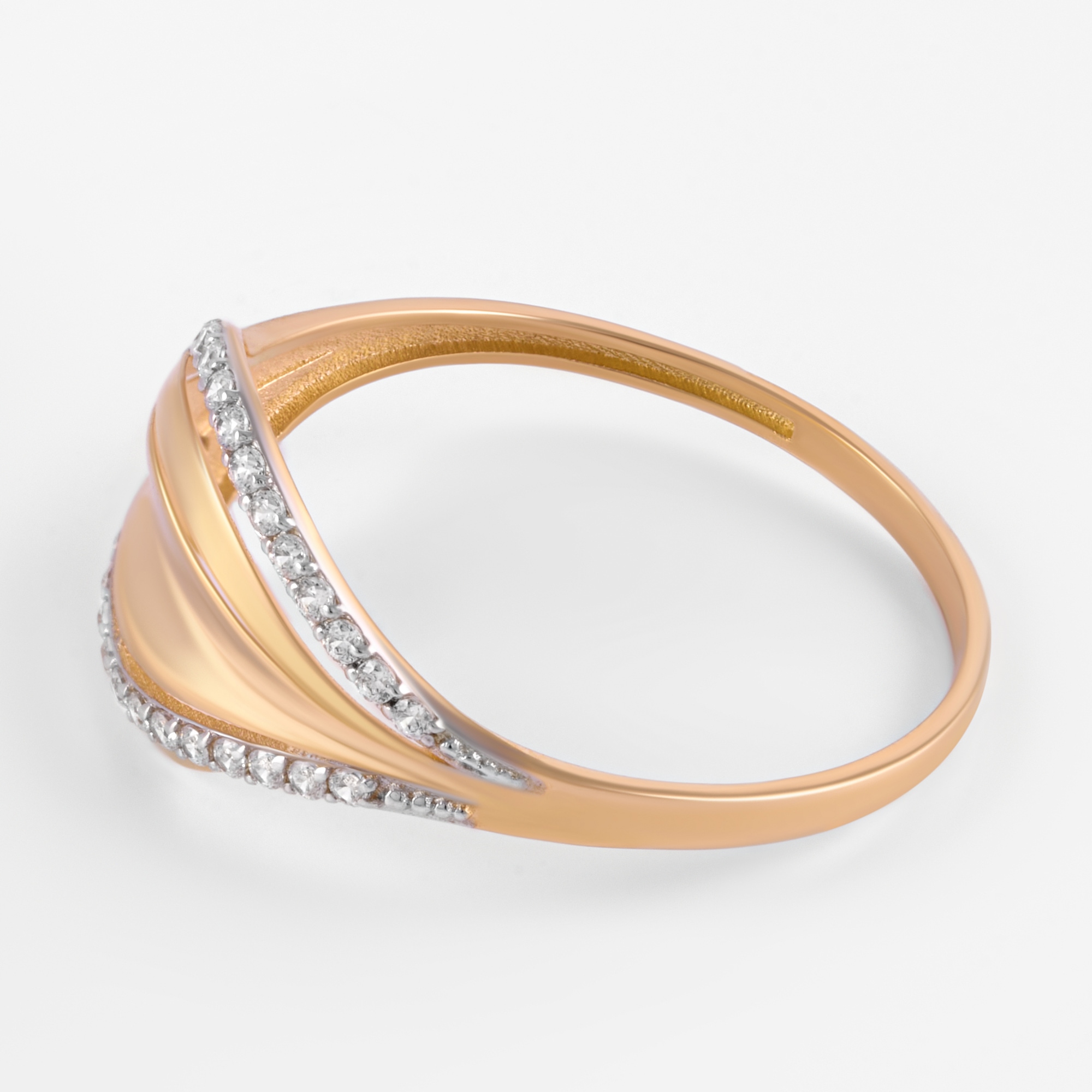 Золотое кольцо Золотая подкова из красного золота 585 пробы ЯВ902-00161-10-00-20-00