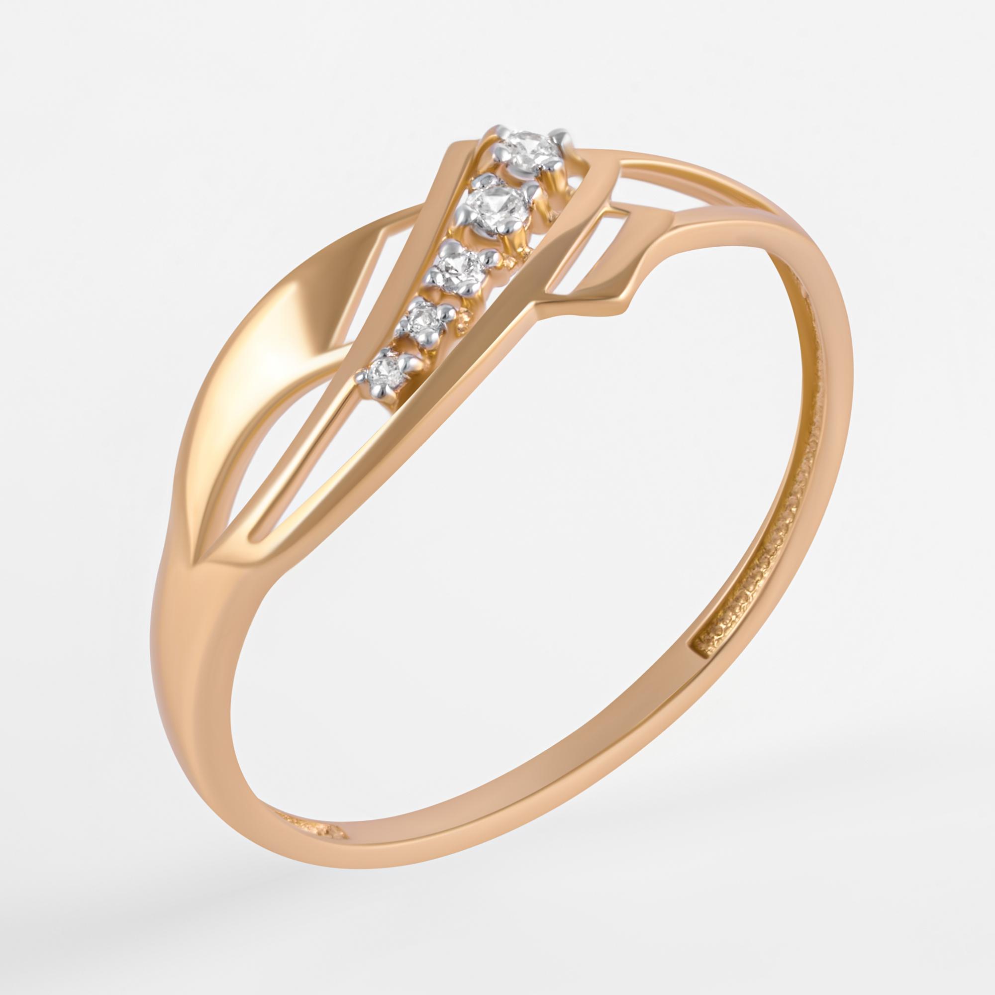 Золотое кольцо Золотая подкова из красного золота 585 пробы ЯВ802-00111-10-00-20-00