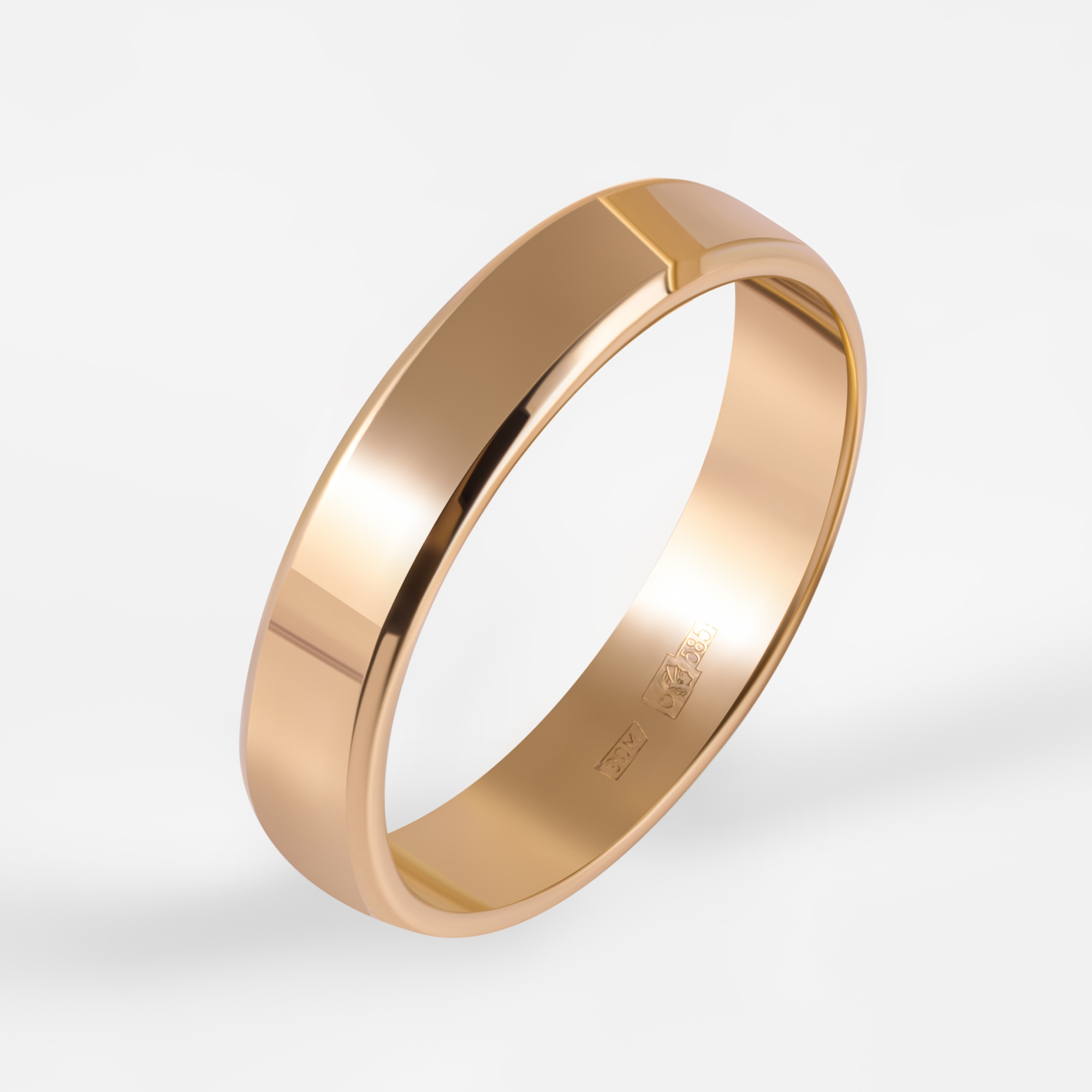 Золотое кольцо обручальное Светлов из красного золота 585 пробы К814-1012-11-00